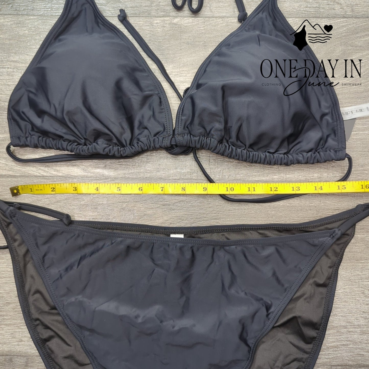 Tempt Me Halter Tie Back Tie Side Bikini Swimsuit Size 22W