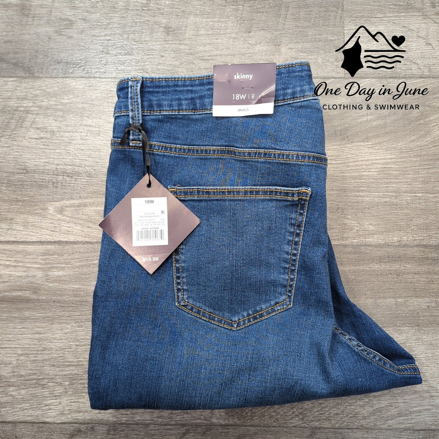 Ava Viv Plus Size Skinny Jeans Size 18W