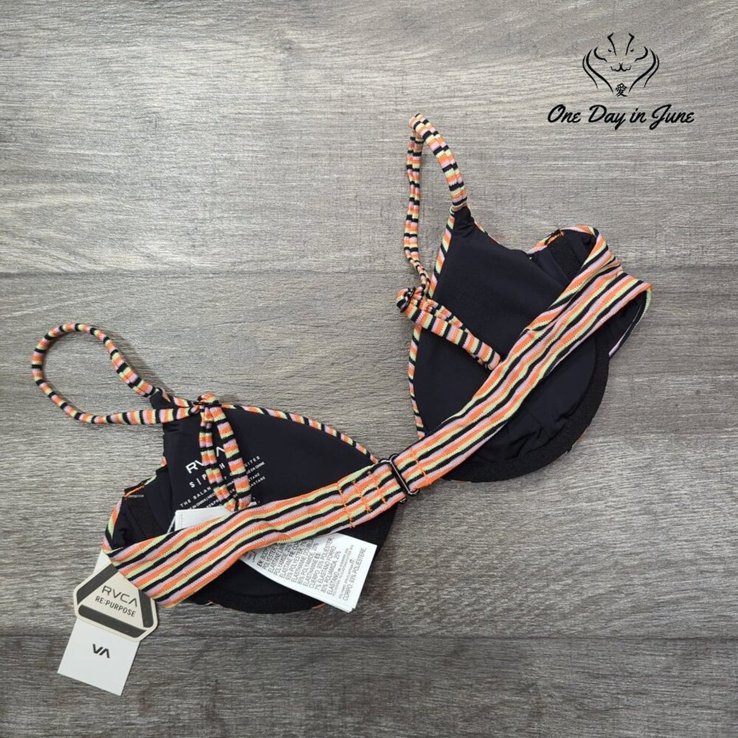 RVCA Cosmic Way Underwire Bikini Top Size S
