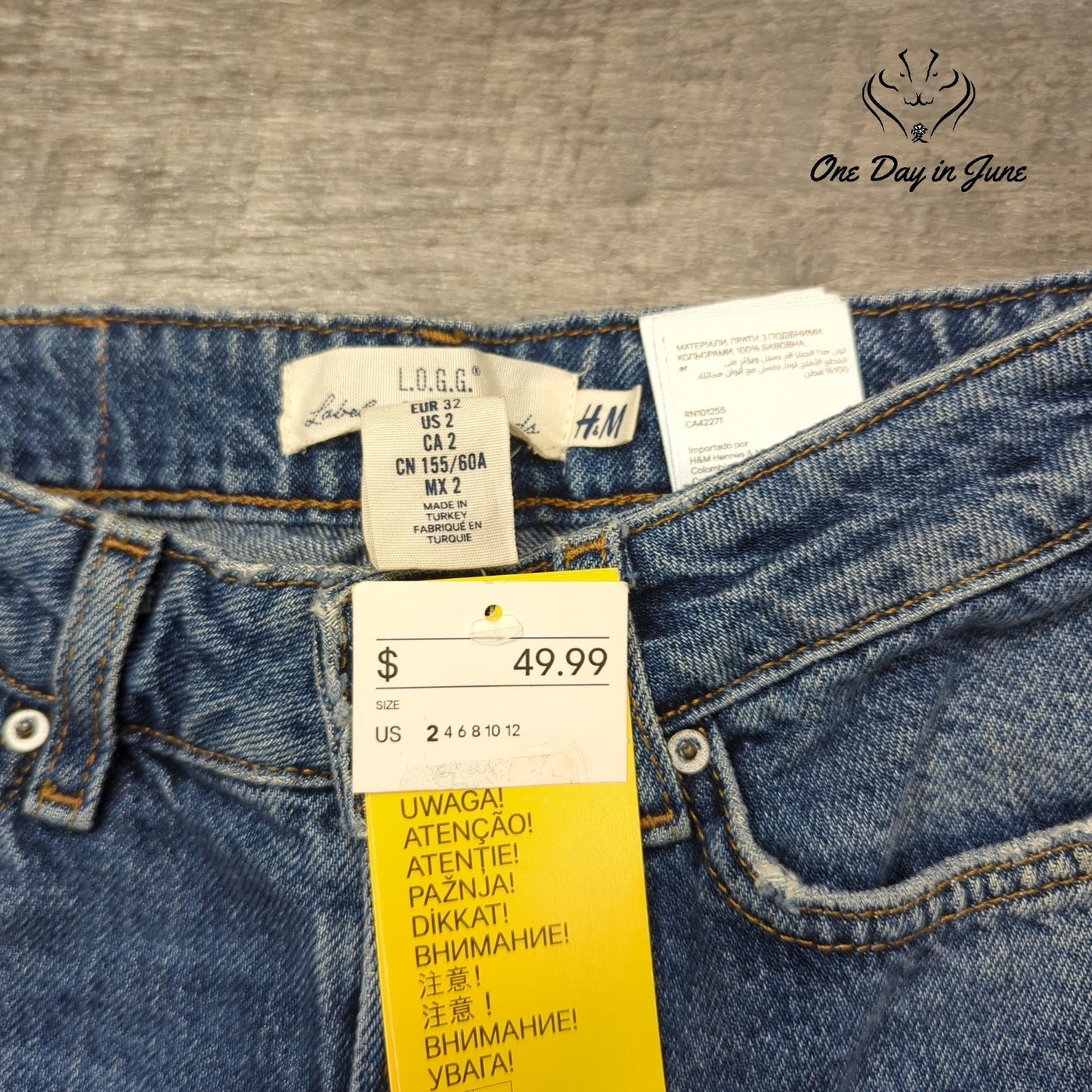 l.o.g.g. Distressed Embroidered Jeans Size 2