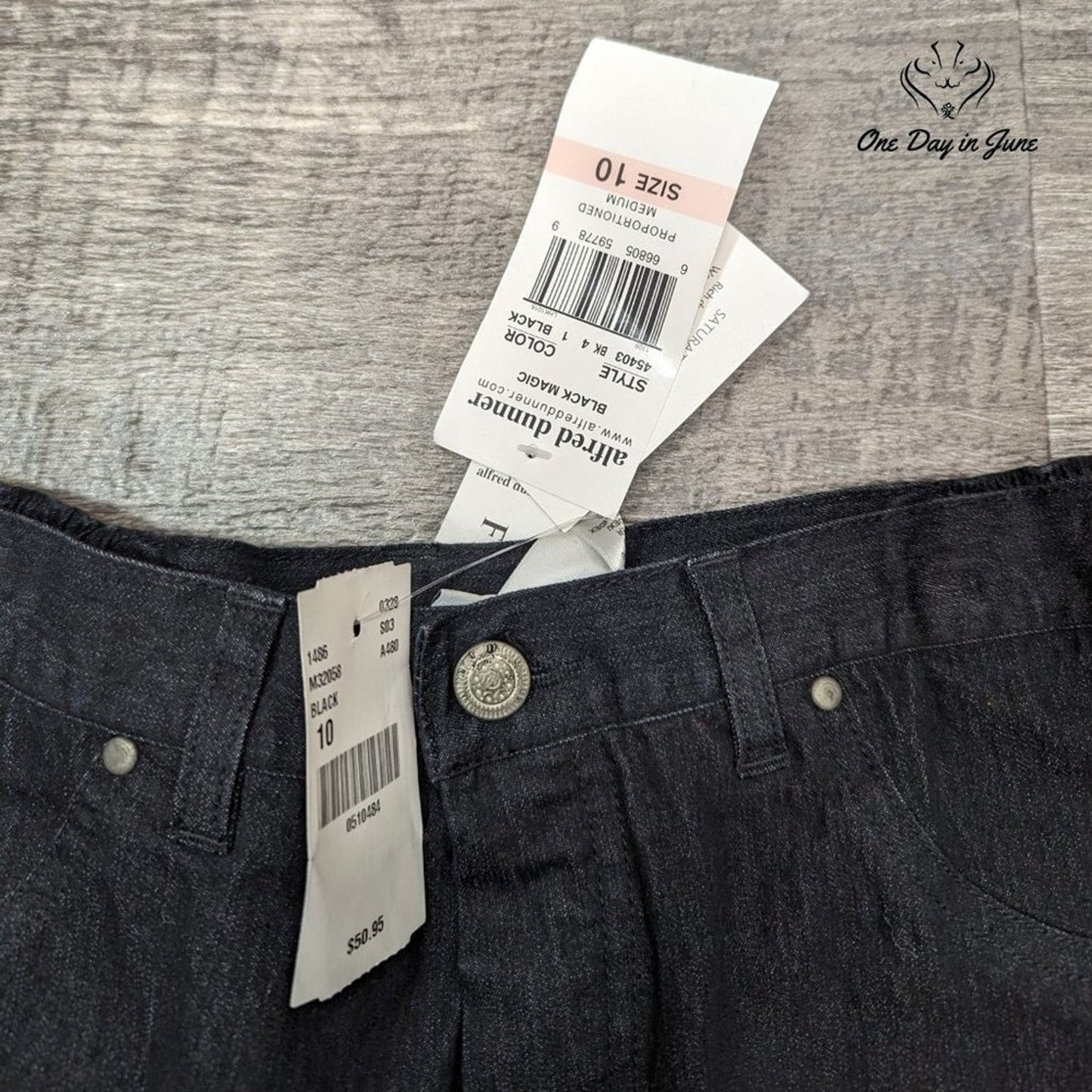 Alfred Dunner Comfort Waist Jeans Size 10