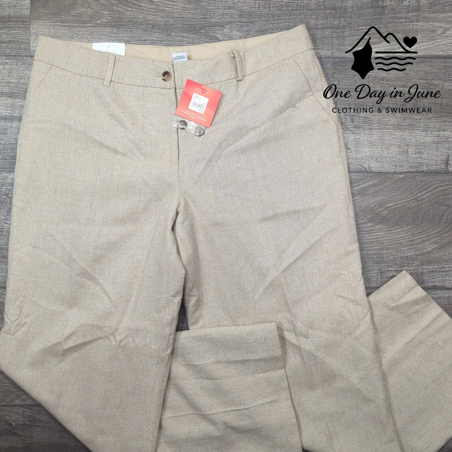 Isaac Mizrahi Wool Blend Straight Leg Pants Size 16
