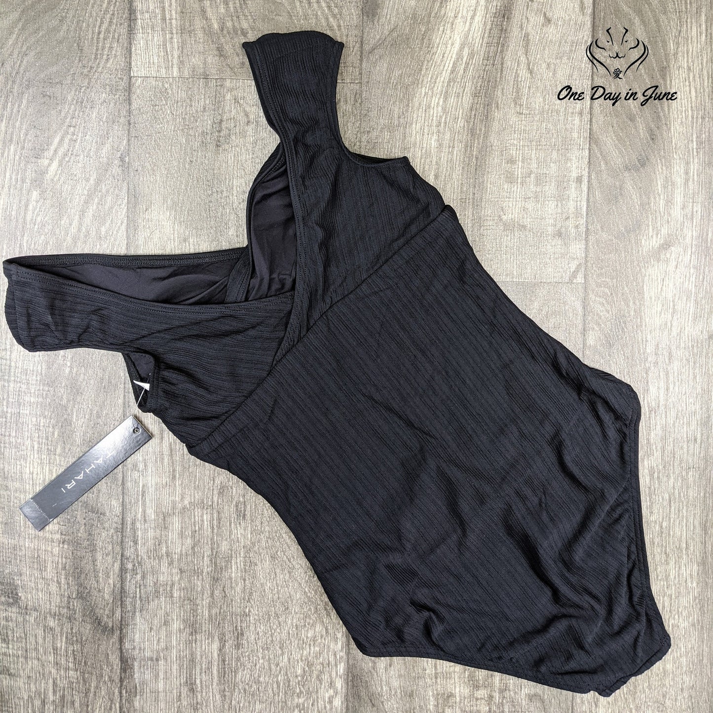 Tahari Wrap Front One Piece Swimsuit Size S