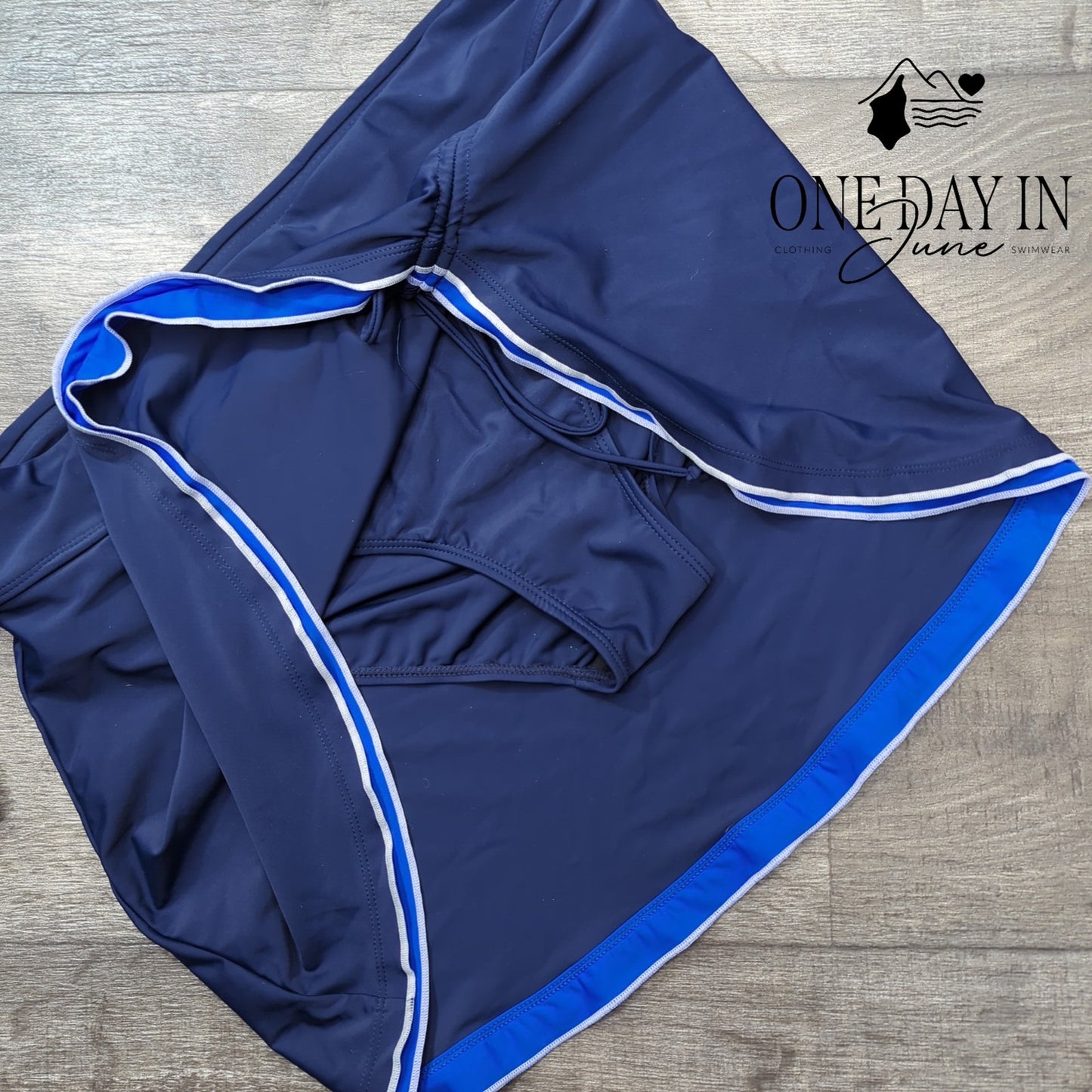 Rekita Skirted Tankini Swimsuit Size L