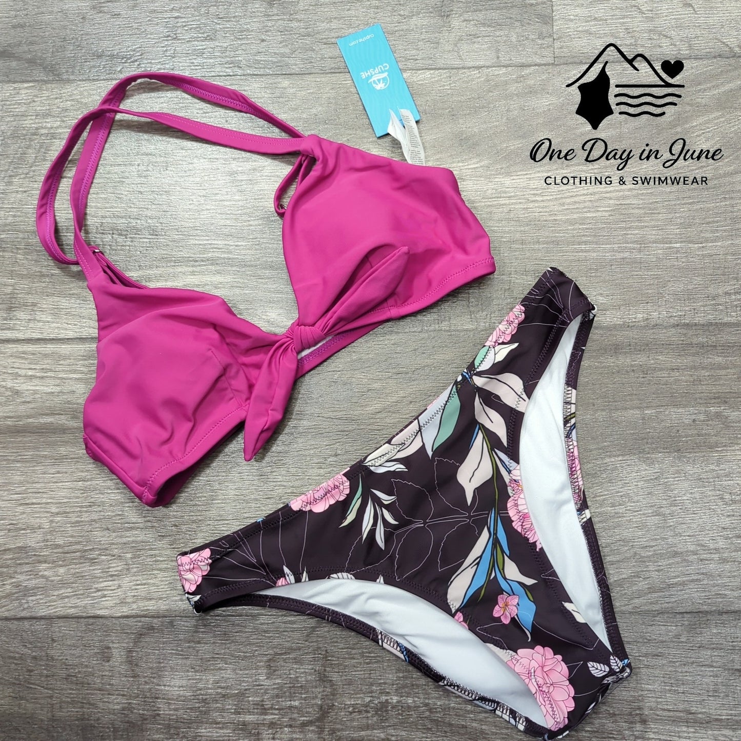 Cupshe Tie Knot Bikini Swimsuit Size S
