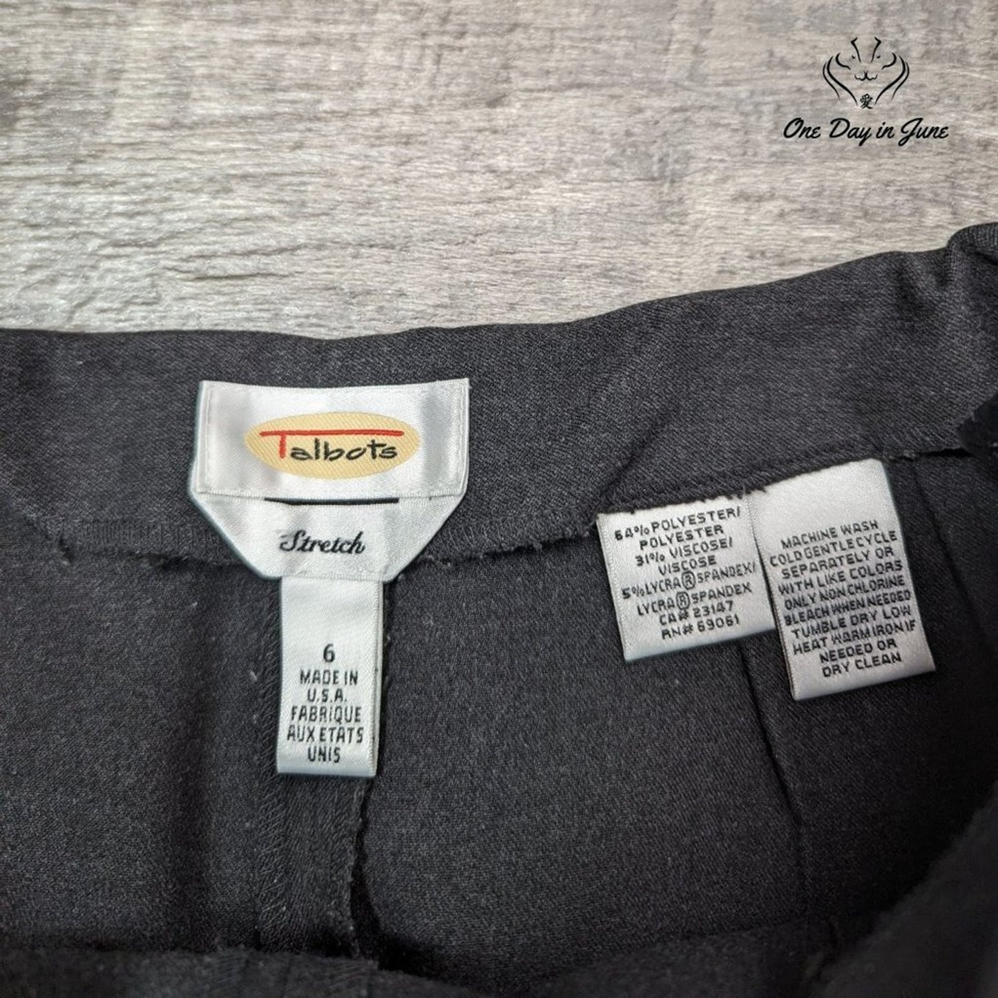 Talbots Straight Leg Hip Zipper Dress Pants Size 6