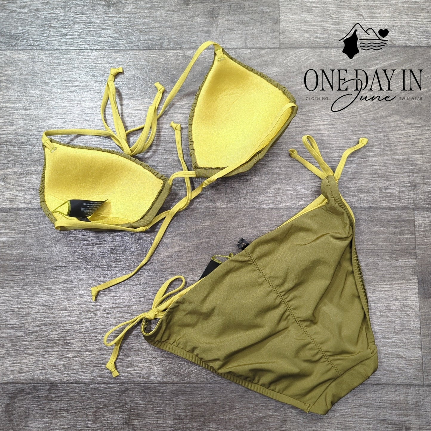 A.Che Halter Tie Side Bikini Swimsuit Size S