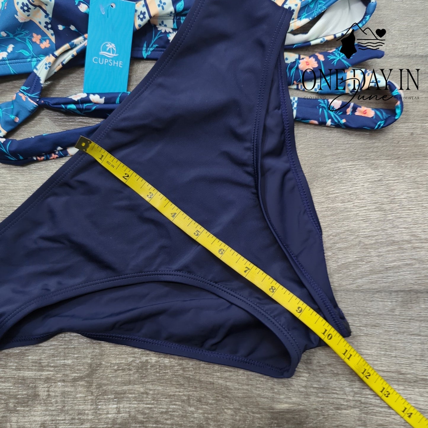 Cupshe Cross Front Wrap Bikini Swimsuit Size S