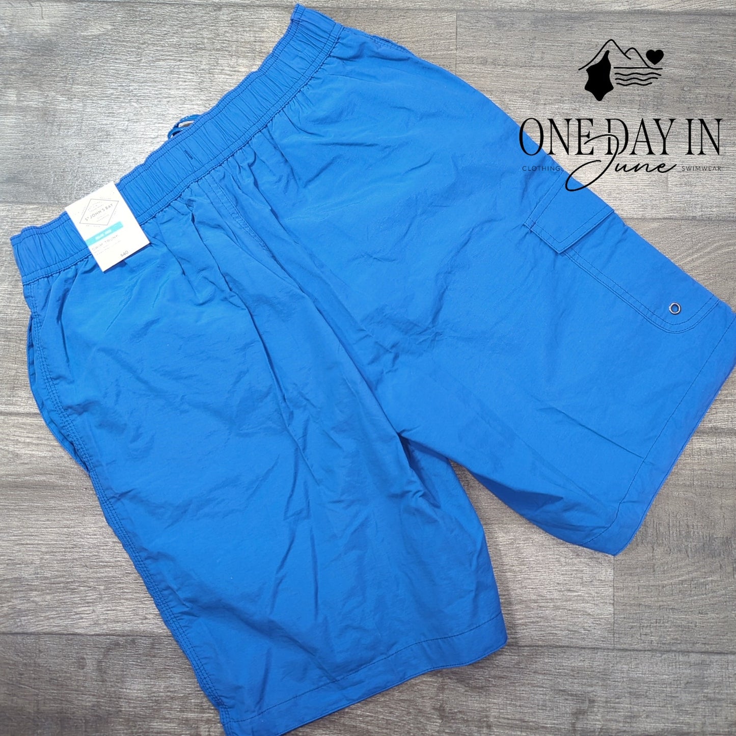 St. John's Bay Below the Knee Swim Trunks Size M