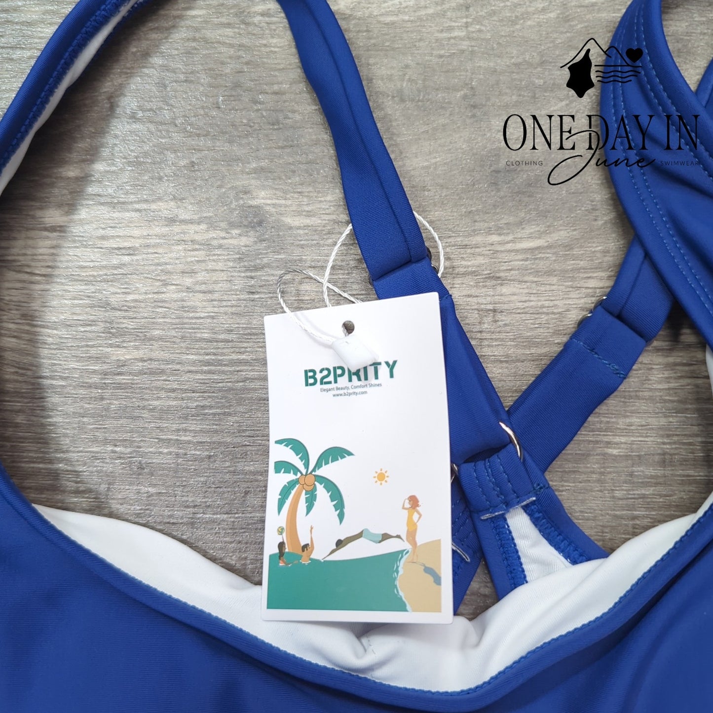 B2Prity Boyshort Swimdress One Piece Swimsuit Size L