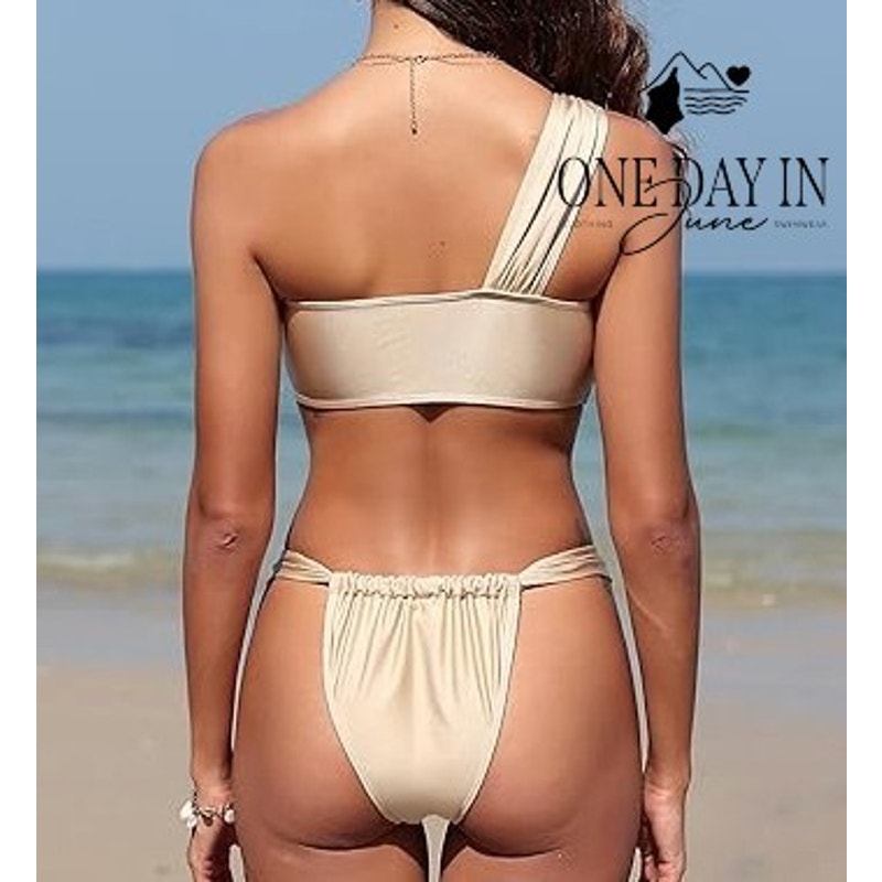 Zaful One Shoulder Bikini Swimsuit Size S