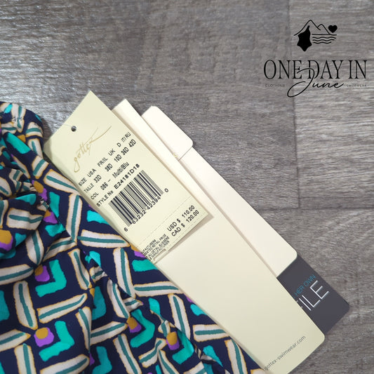 Gottex Geometric Tankini Top Size S (32D)