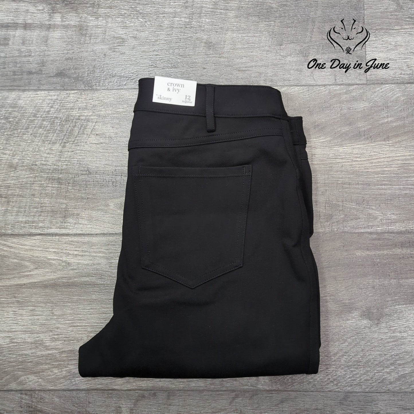 Crown & Ivy 5 Pockter Ponte Skinny Pants Size 12