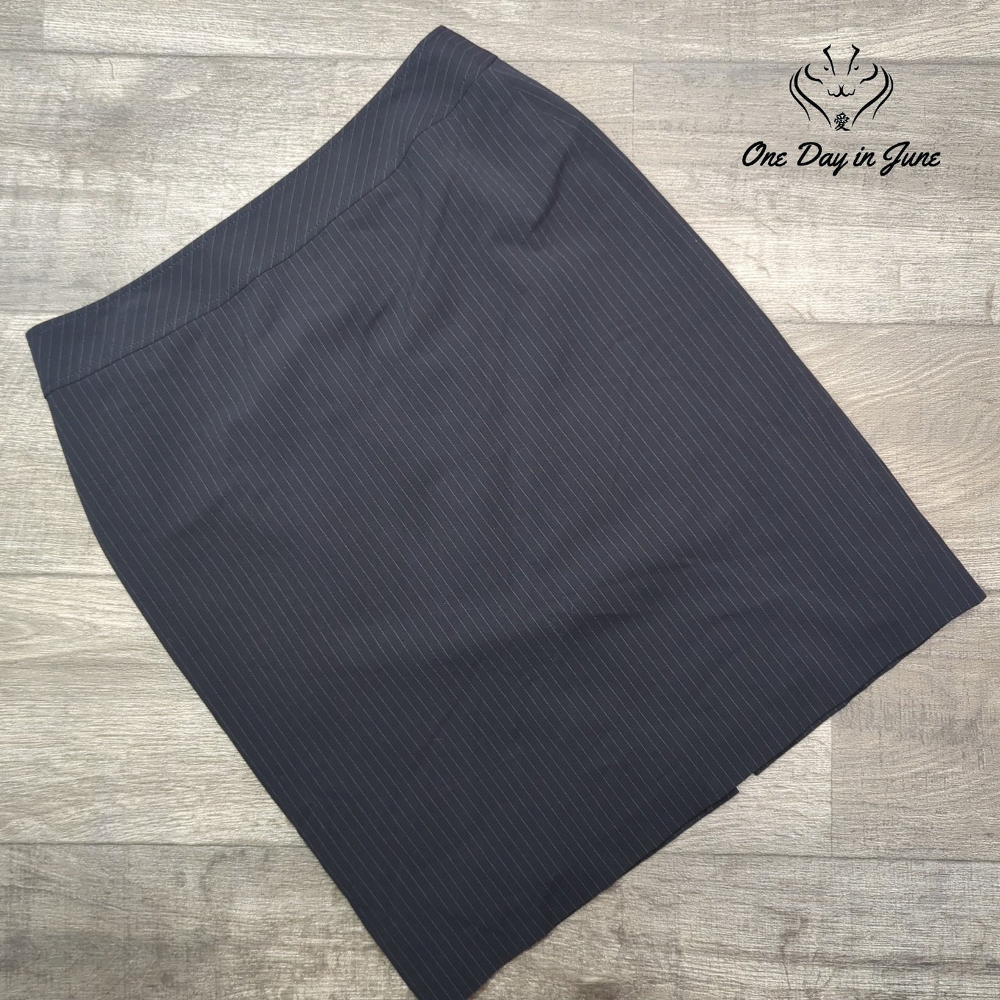 Tahari Pin Stripe Pencil Skirt Size 10