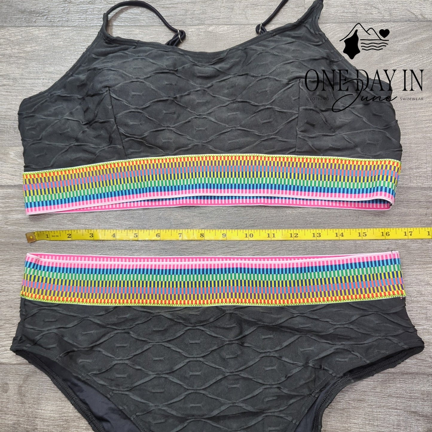 Cupshe Crop High Cut Bikini Swimsuit Size XL