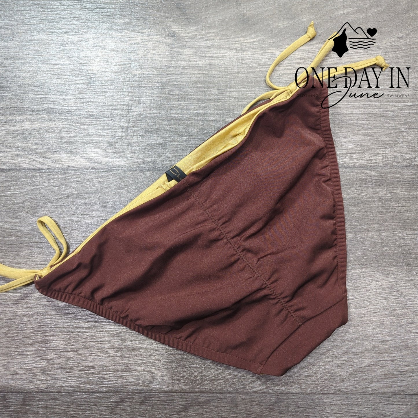 A.Che Tie Side Ruched Bikini Bottom Size S