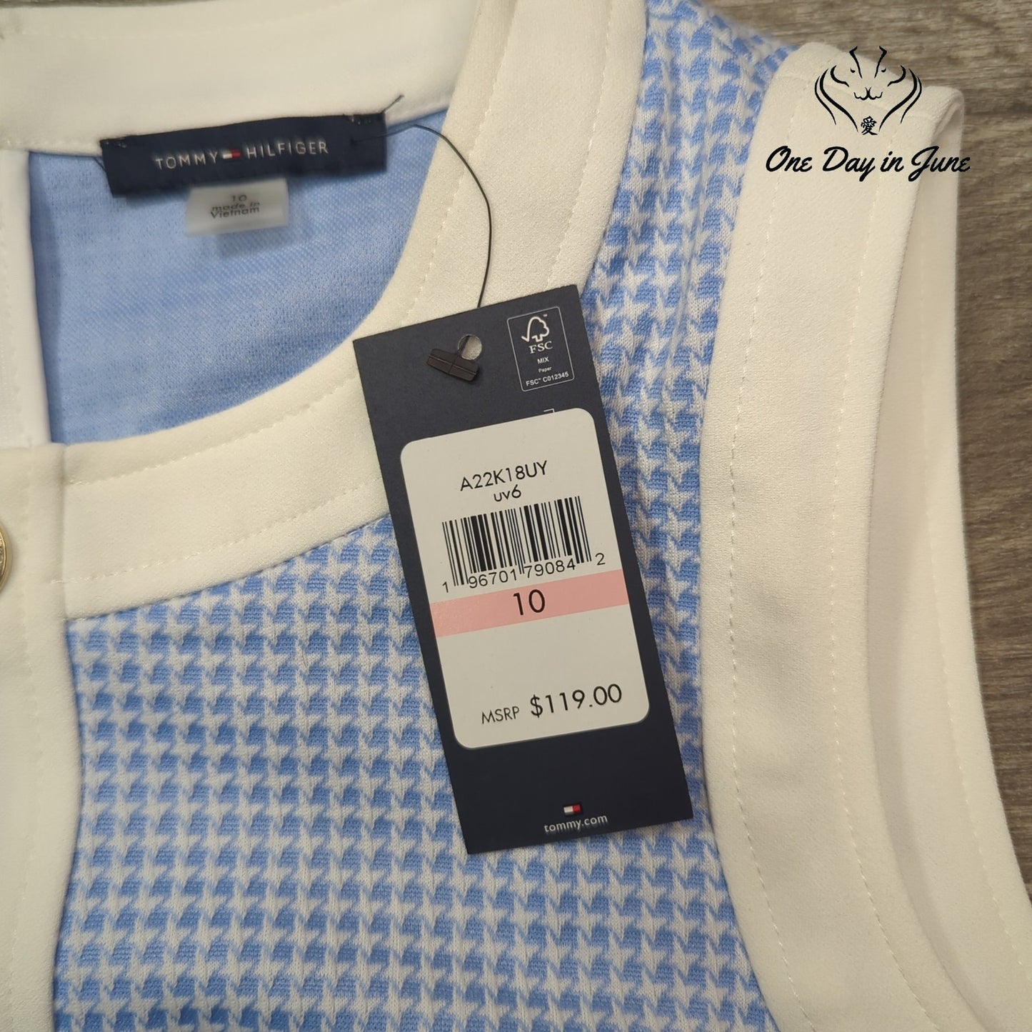 Tommy Hilfiger Sleeveless Mini Dress Size 10