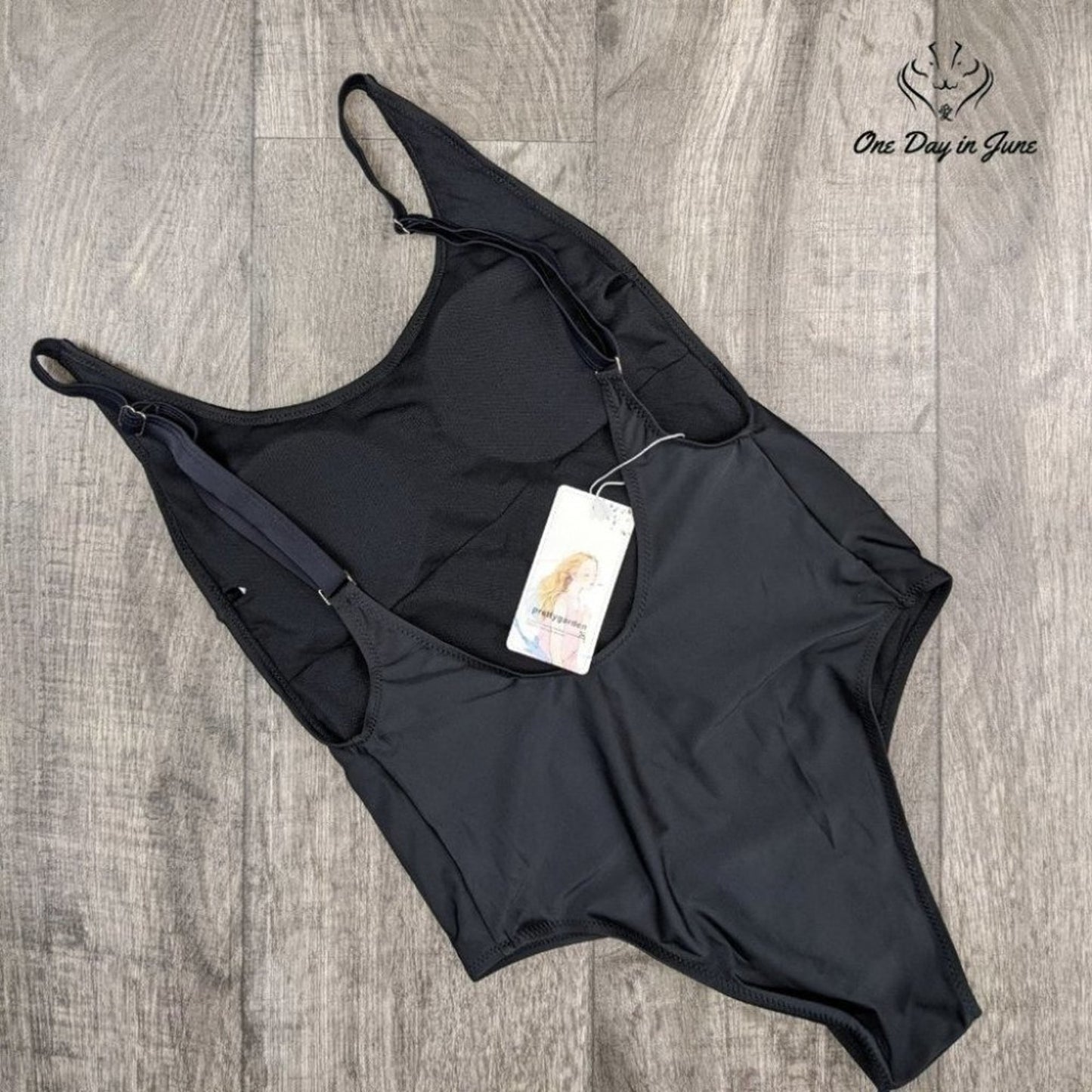 Prettygarden U Neck One Piece Swimsuit Size L