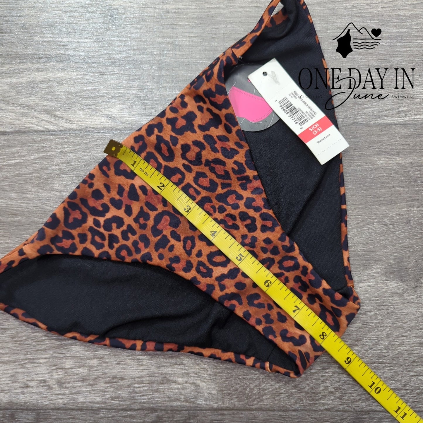 No Boundaries Moderate Coverage Leopard Bikini Bottom Size S