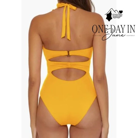 Soluna DOuble Ring One Piece Swimsuit Size XL