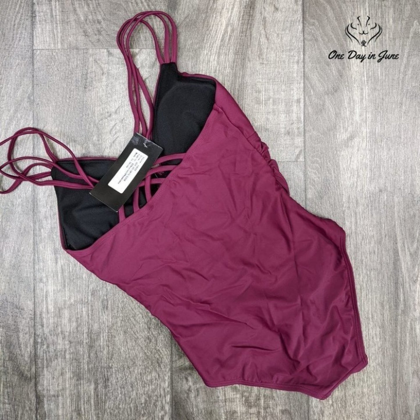 Mycoco Cross Back One Piece Swimsuit Size 6