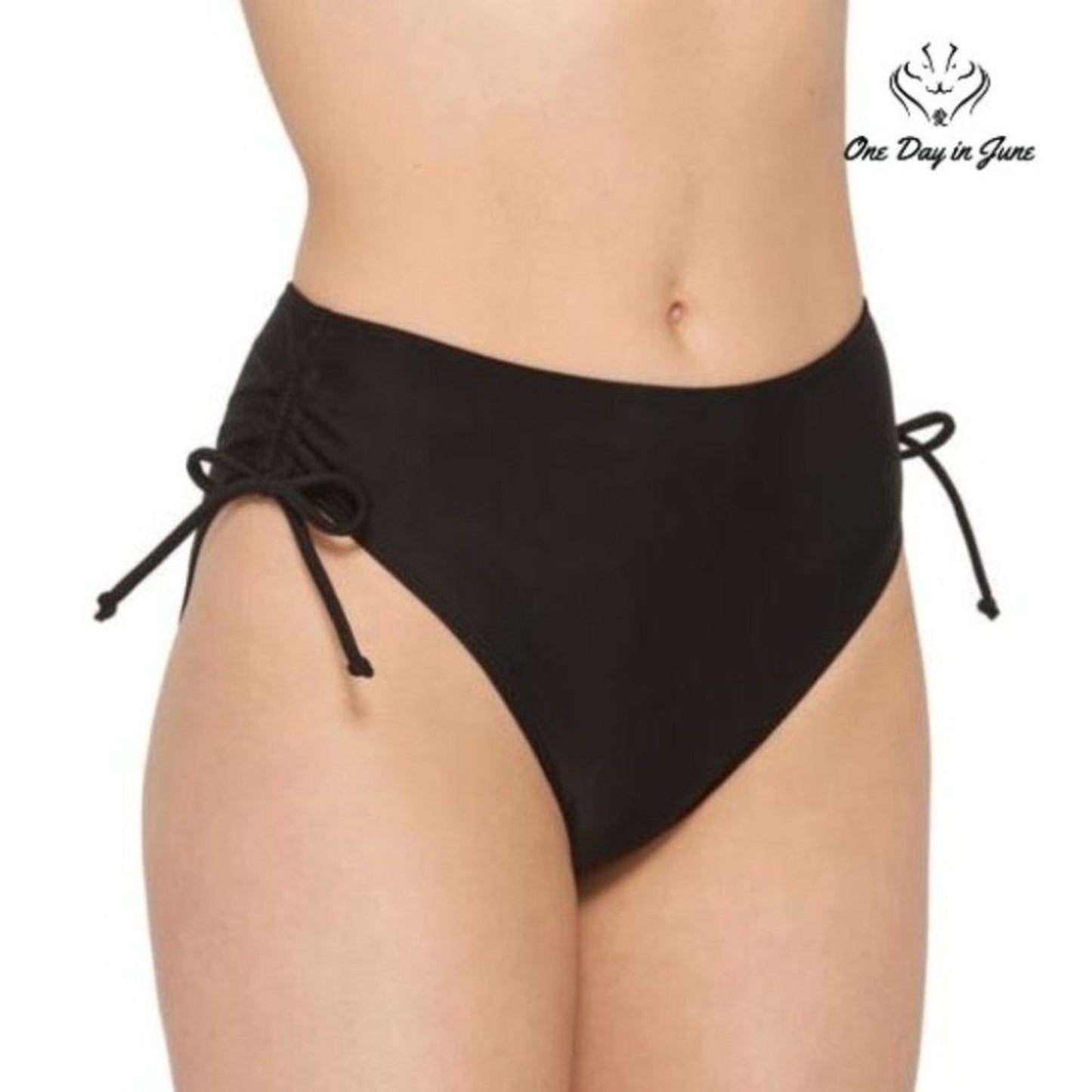 Arizona Jean Co. Juniors High Waist Bikini Bottom Size L
