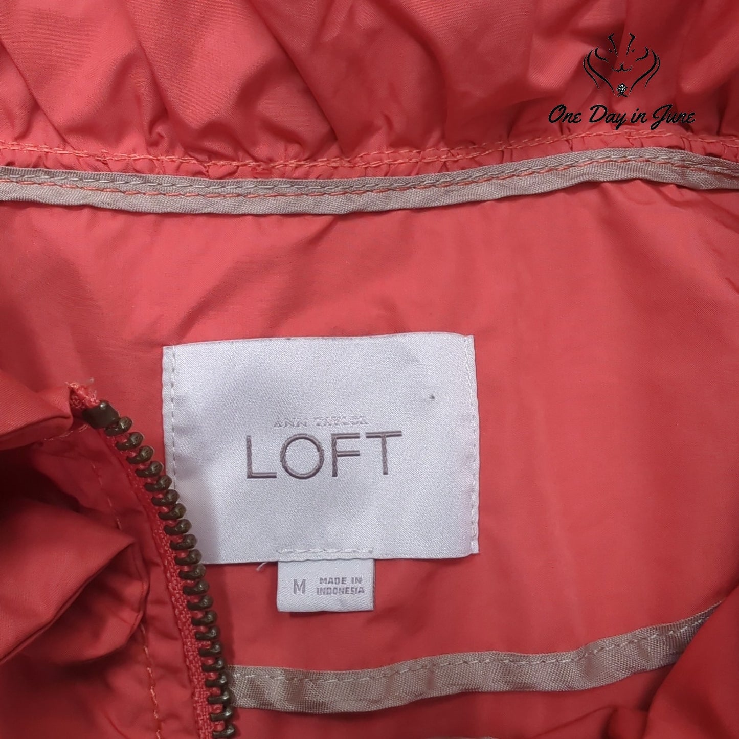 Loft Zip Front Jacket Size M