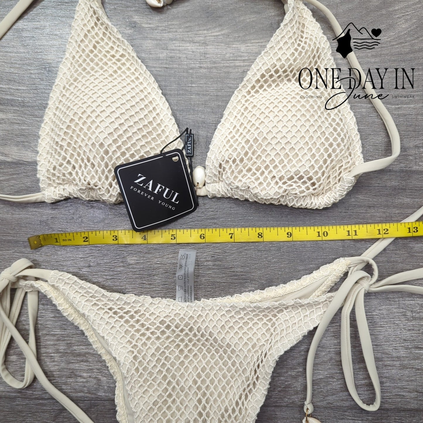 Zaful Tie Side Bikini Swimsuit Size S