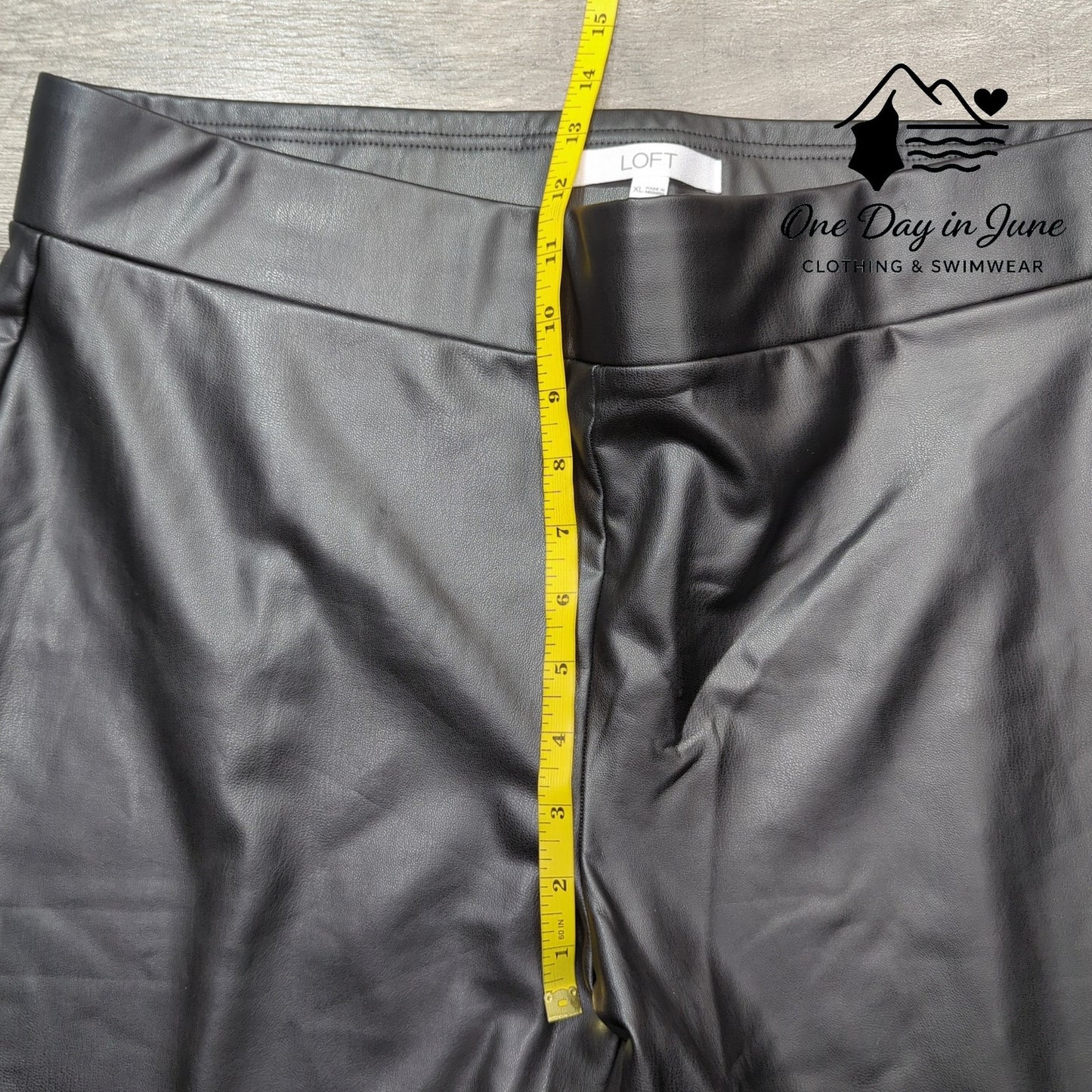 Loft Faux Leather Ankle Pants Size XL