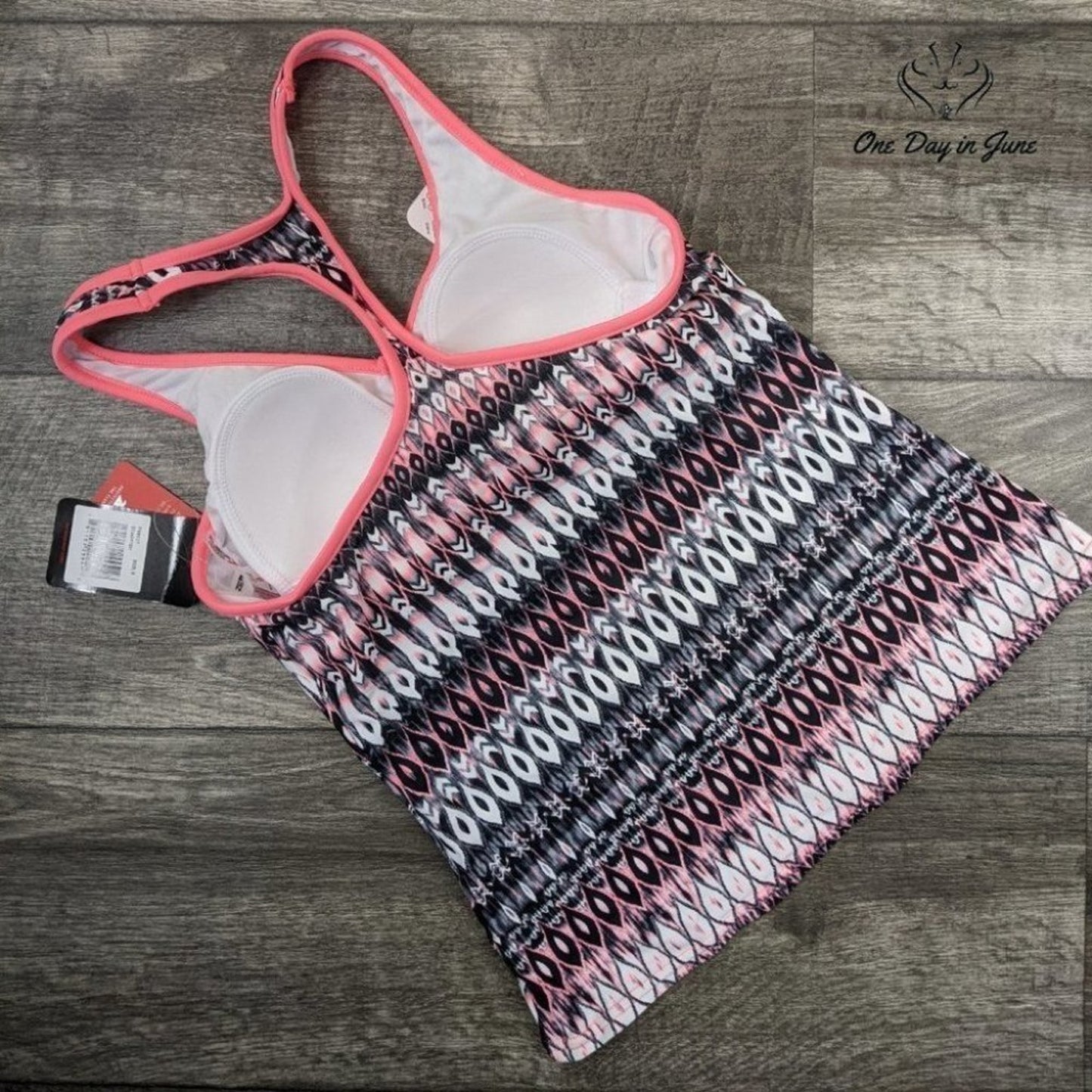ZeroXposure Teardrop XO Racerback Bikini Top Size 8