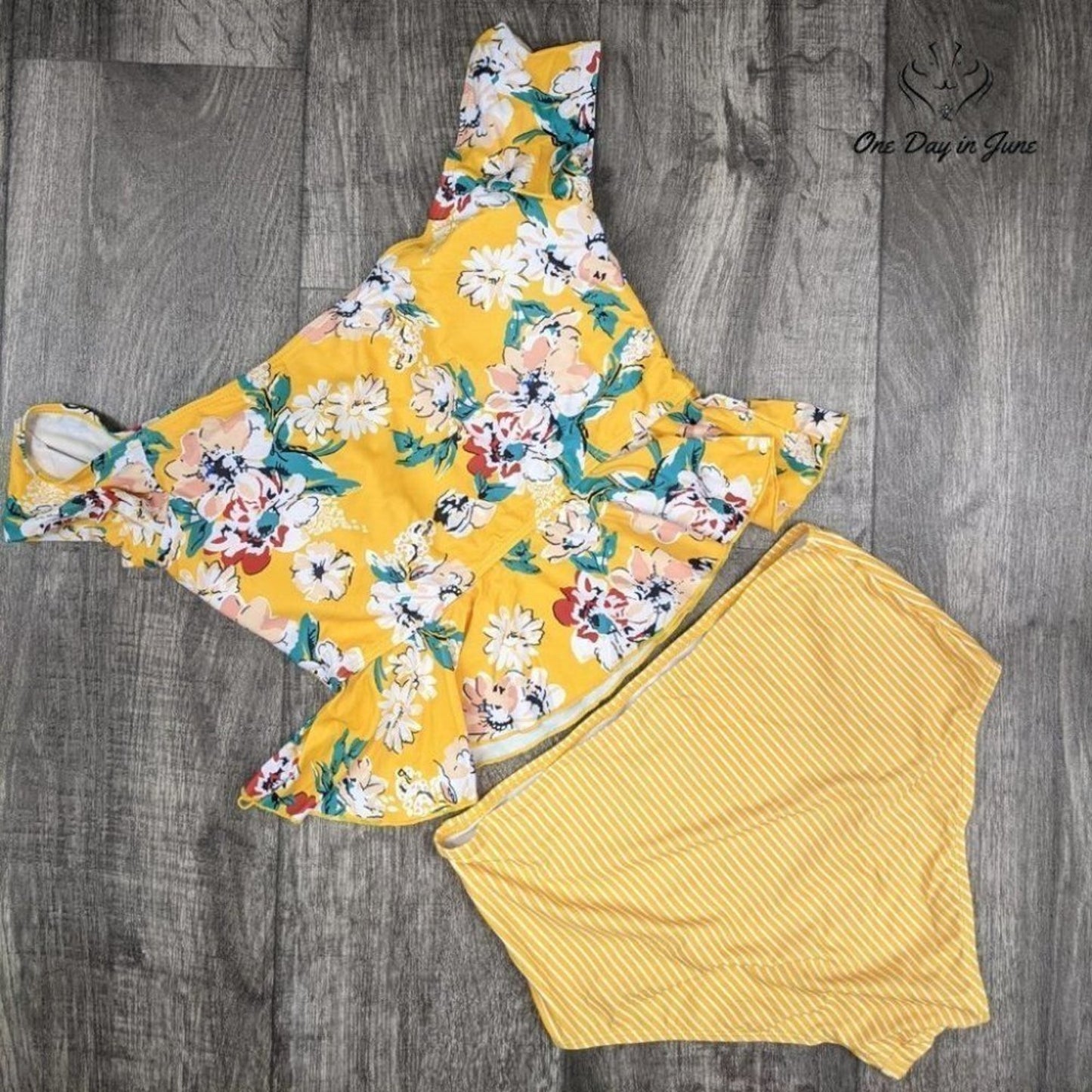 Ferbia High Waist Falbala Bikini Swimsuit Size XL