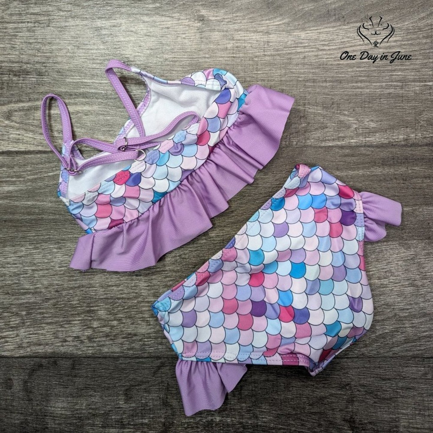 Kawell Fish Scale Bikini Swimsuit Size S