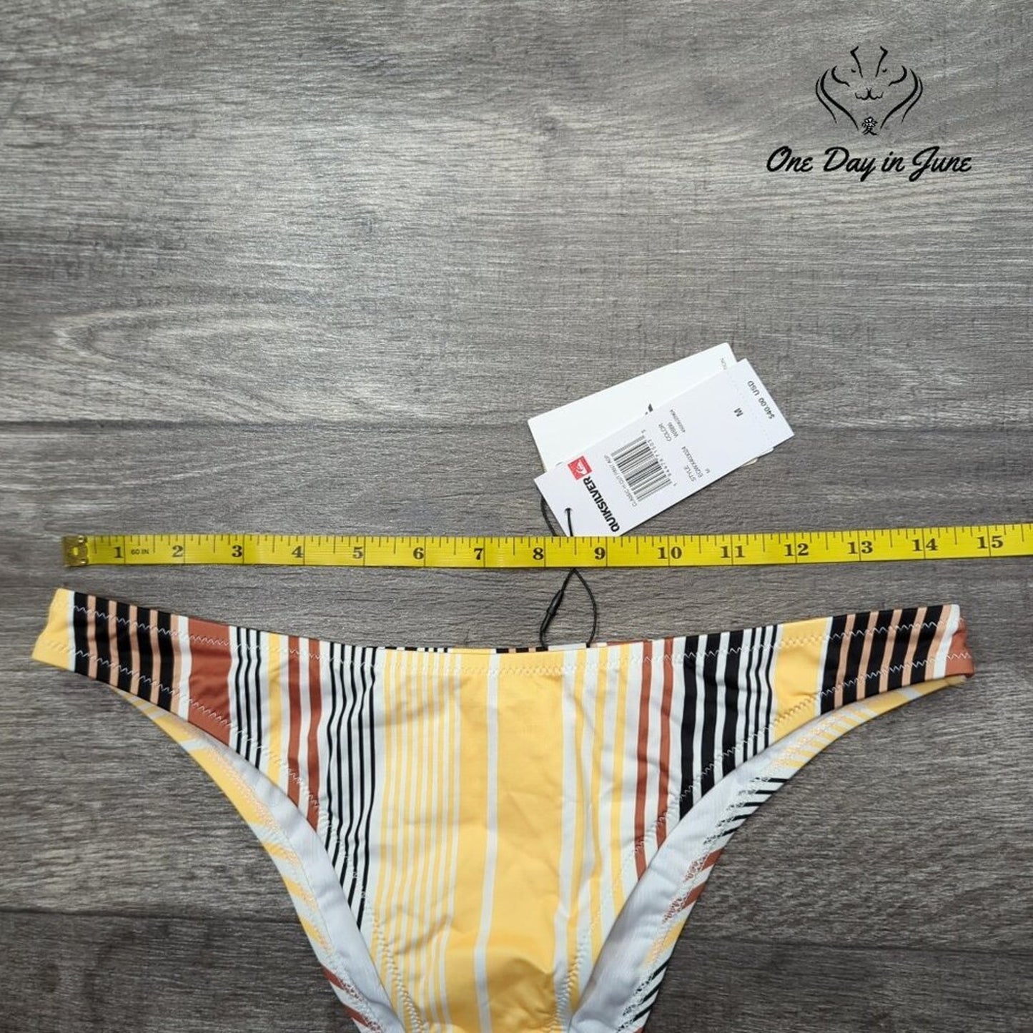 Quicksilver Classic Hi Cut Bikini Bottom Size M