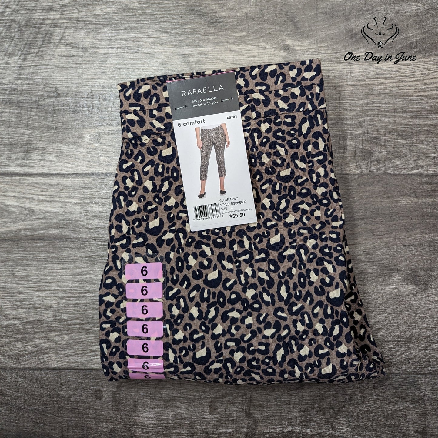 Rafaella Comfort Capri Pants Size 6