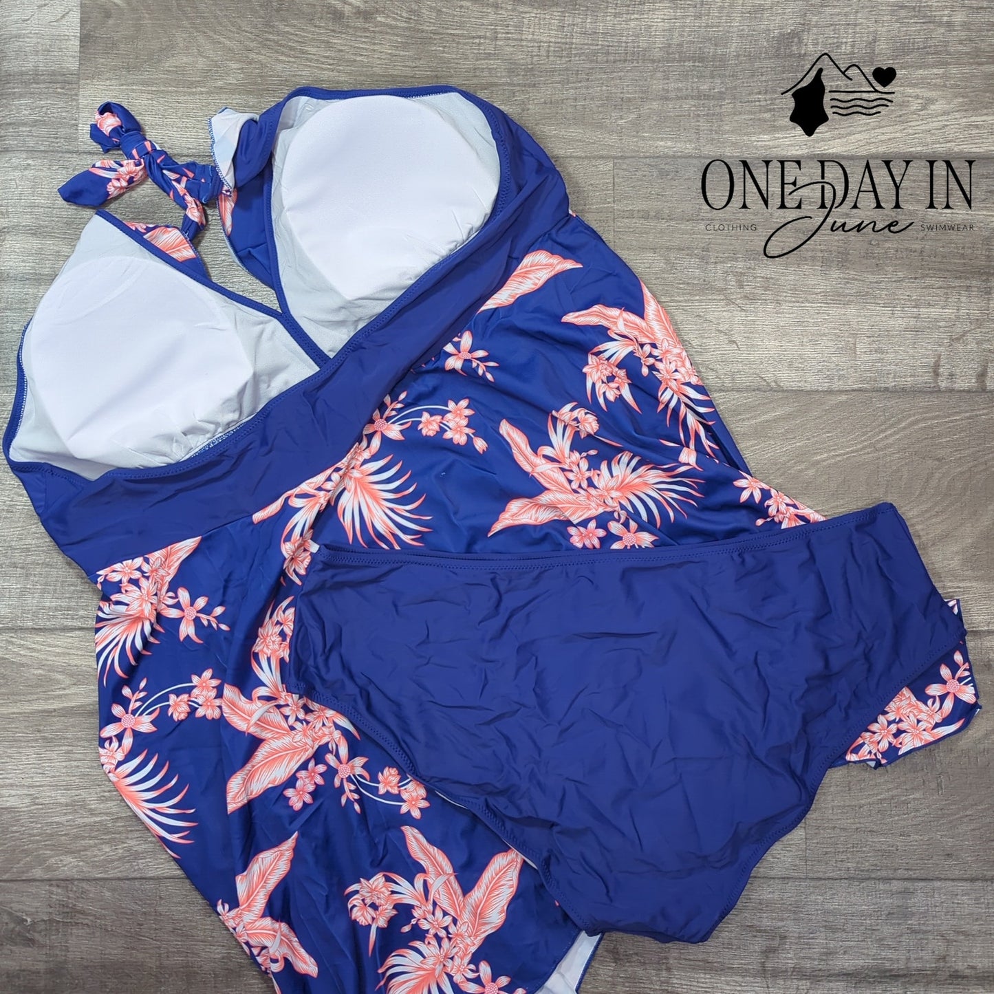 Mayfasey Plus Size Tankini Swimdress Swimsuit Size 5XL