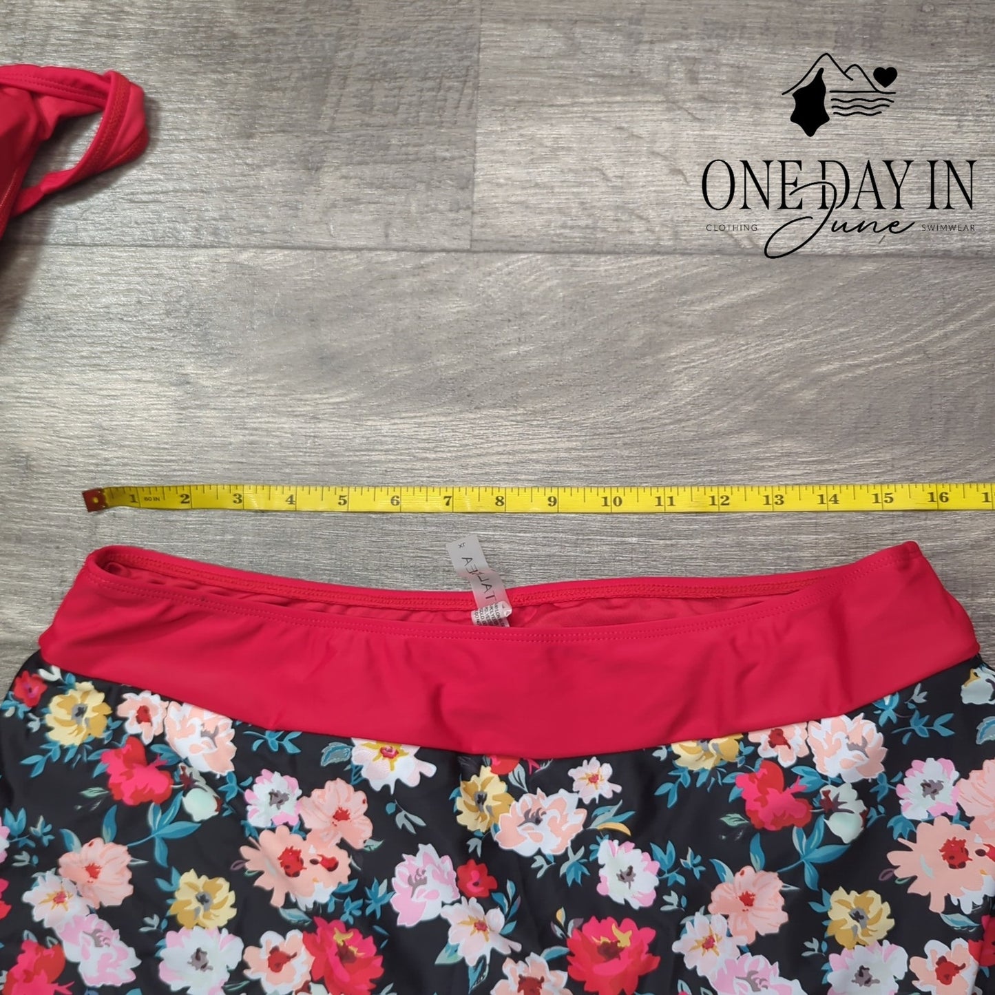 Talisea Floral Skirted Tankini Swimsuit Size XL