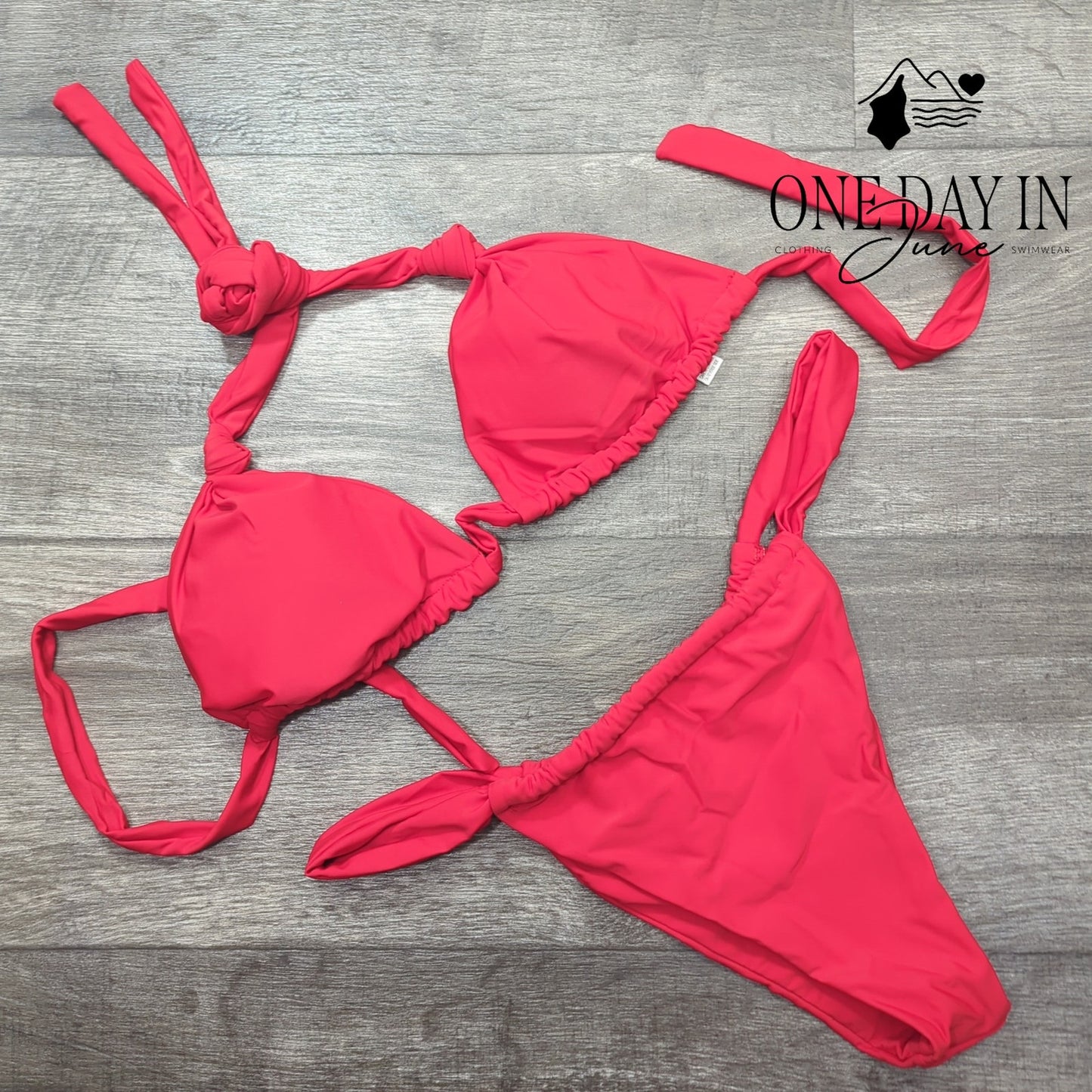 CharmLeaks Halter Triangle Bikini Swimsuit Size XL