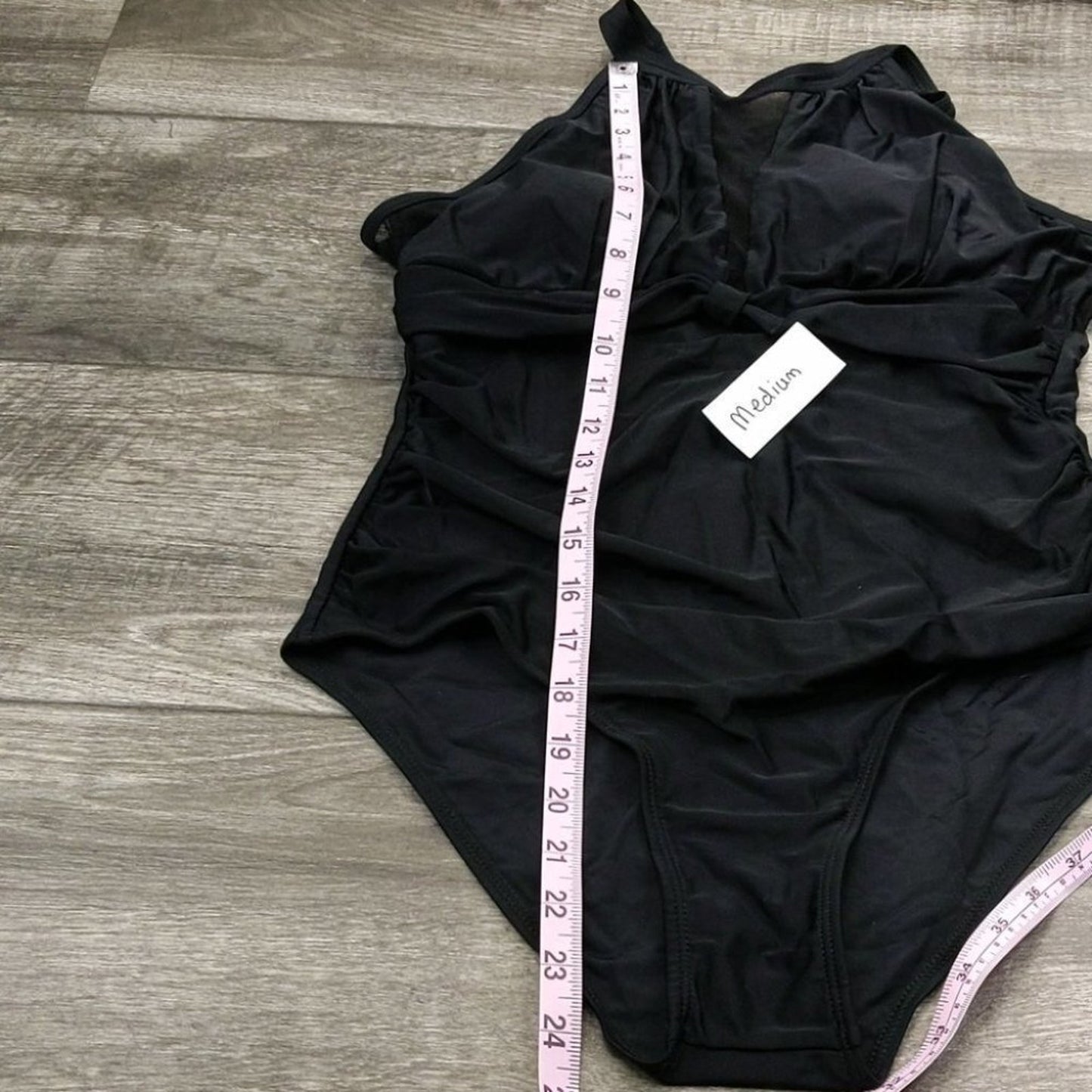 Tempt Me High Neck Plunge Mesh Ruched Monokini