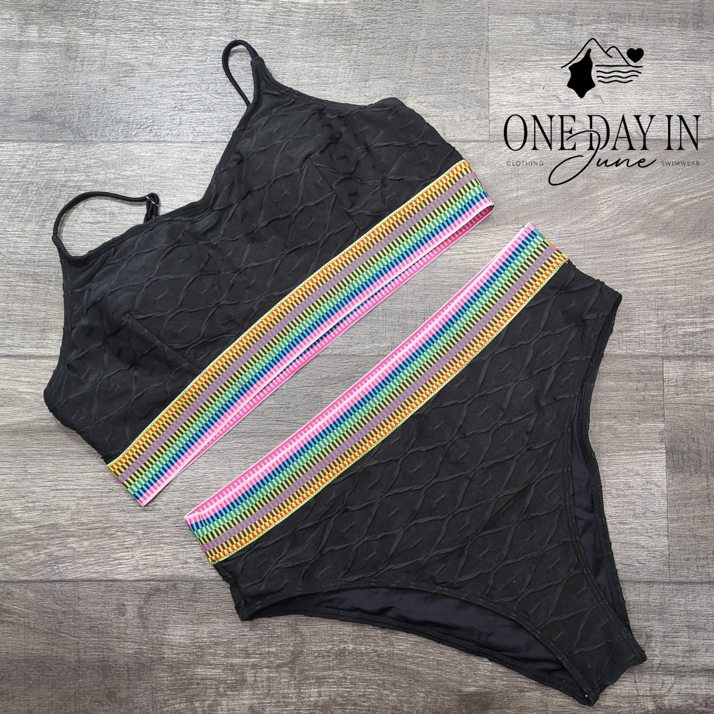 Cupshe Crop High Cut Bikini Swimsuit Size XL