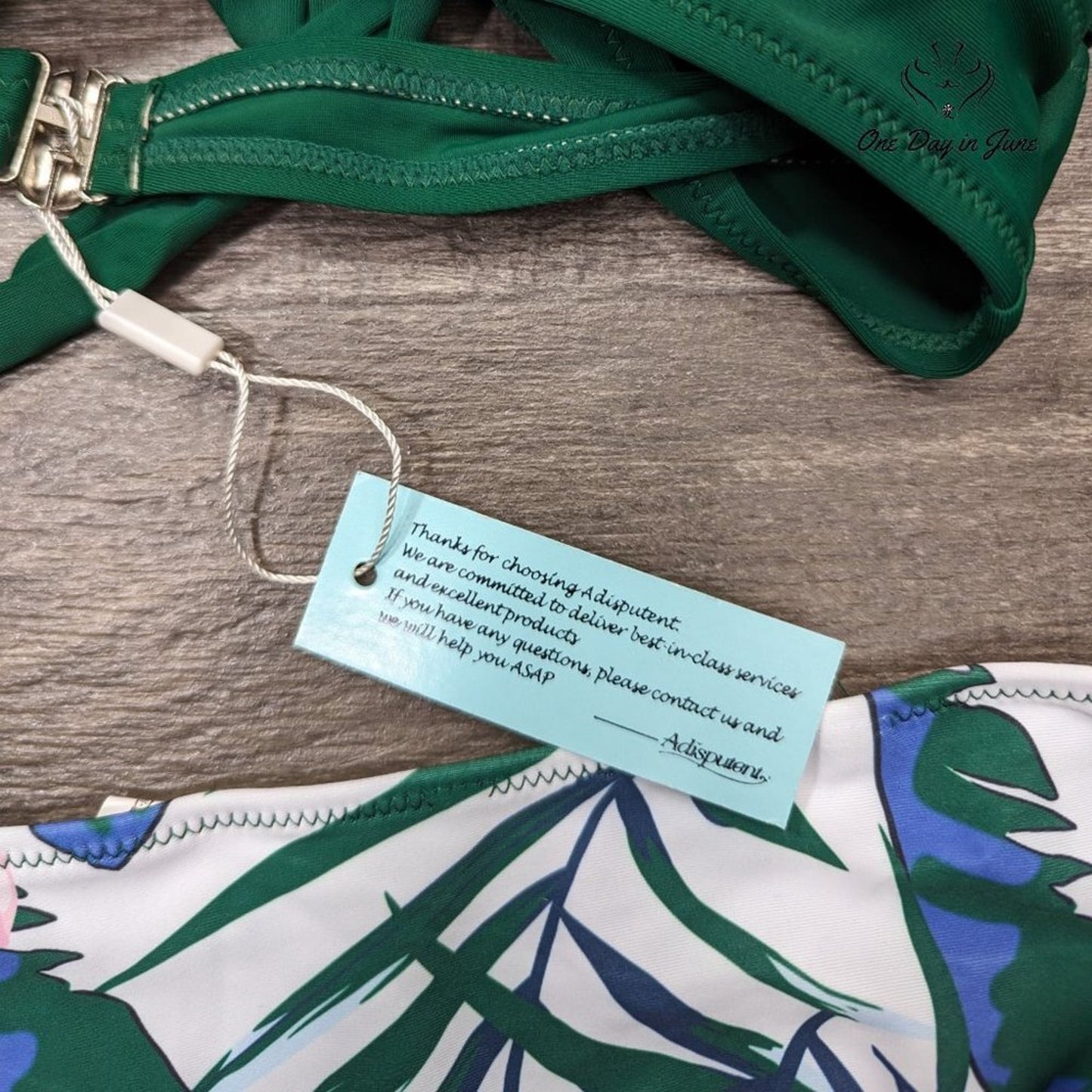 Adisputent High Waist Push Up Bikini Swimsuit Size L