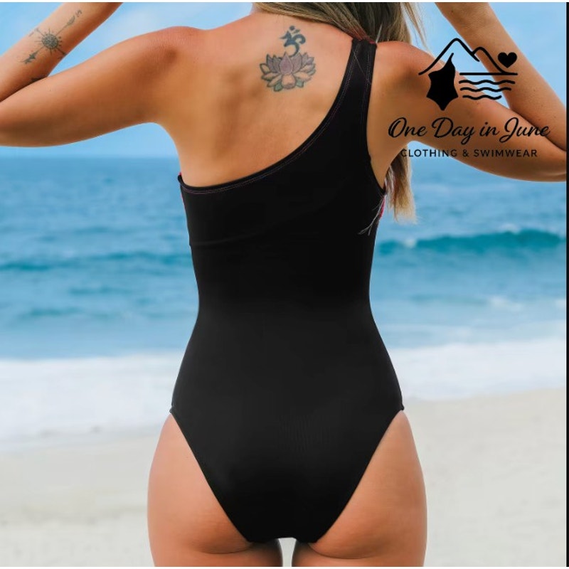Cupshe One Shoulder One Piece Swiimsuit Size M