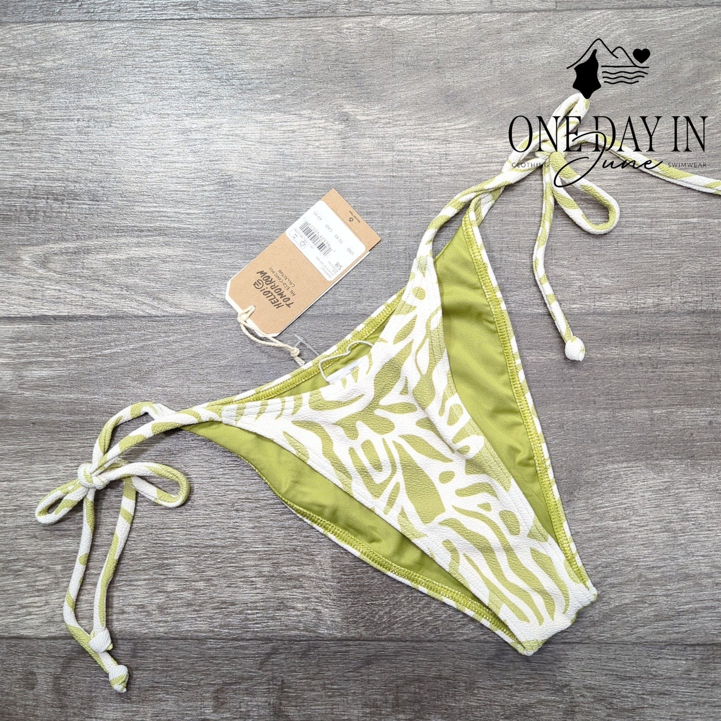 Billabong La Cala Tie Side Hike Bikini Bottom Size S