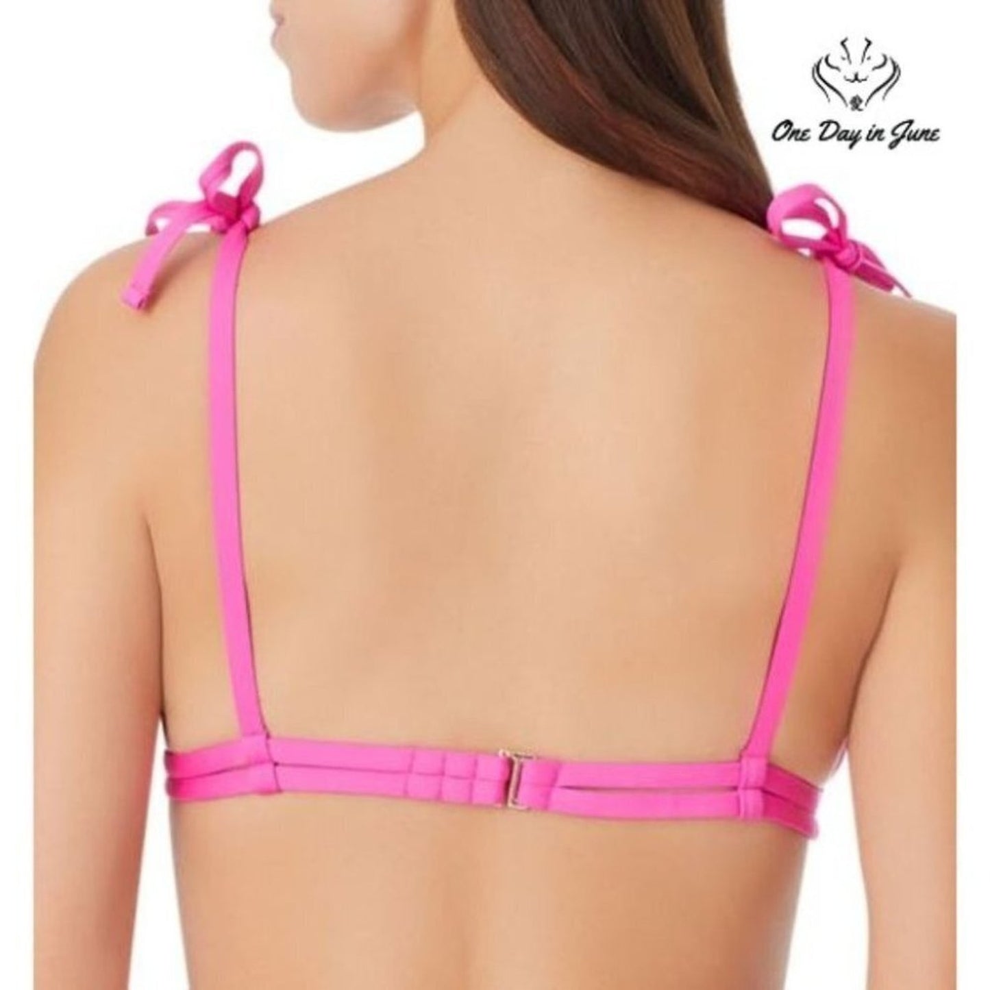 Sugar Beach Triangle Bikini Top Size M