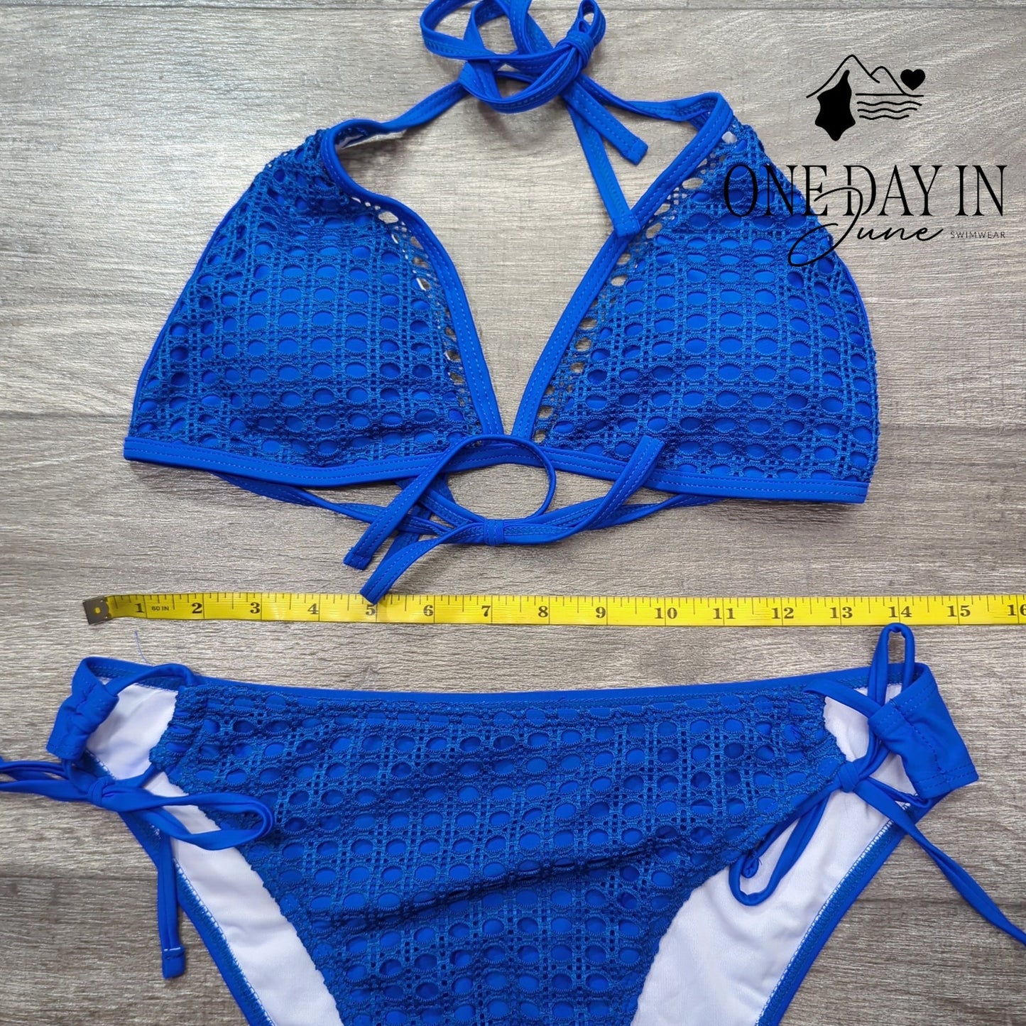 Zaful Halter Tie Side Bikini Swimsuit Size L