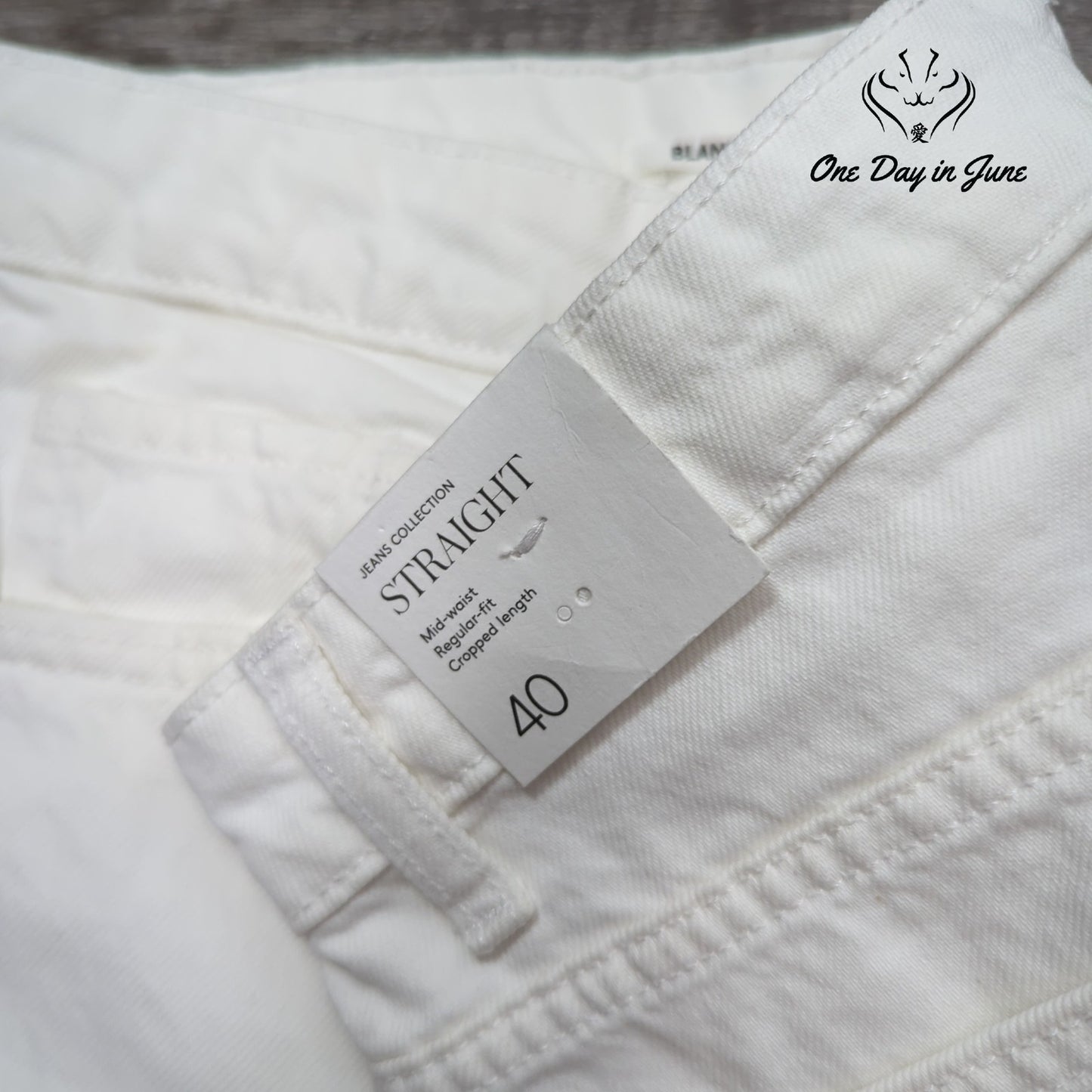 MNG Blanca Cropped Straight Jeans Size 8