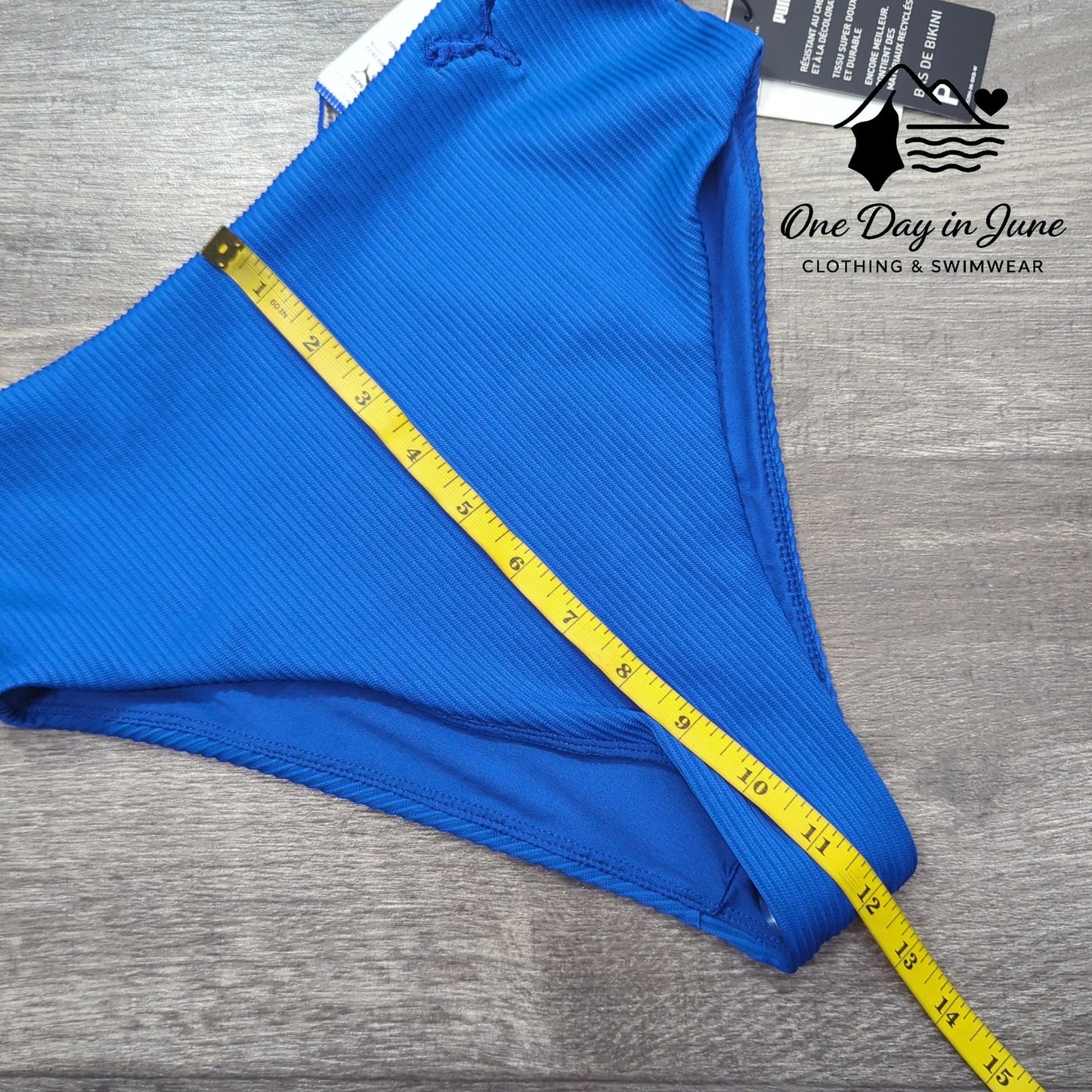 Puma Ribbed High Cut Bikini Bottom Size S