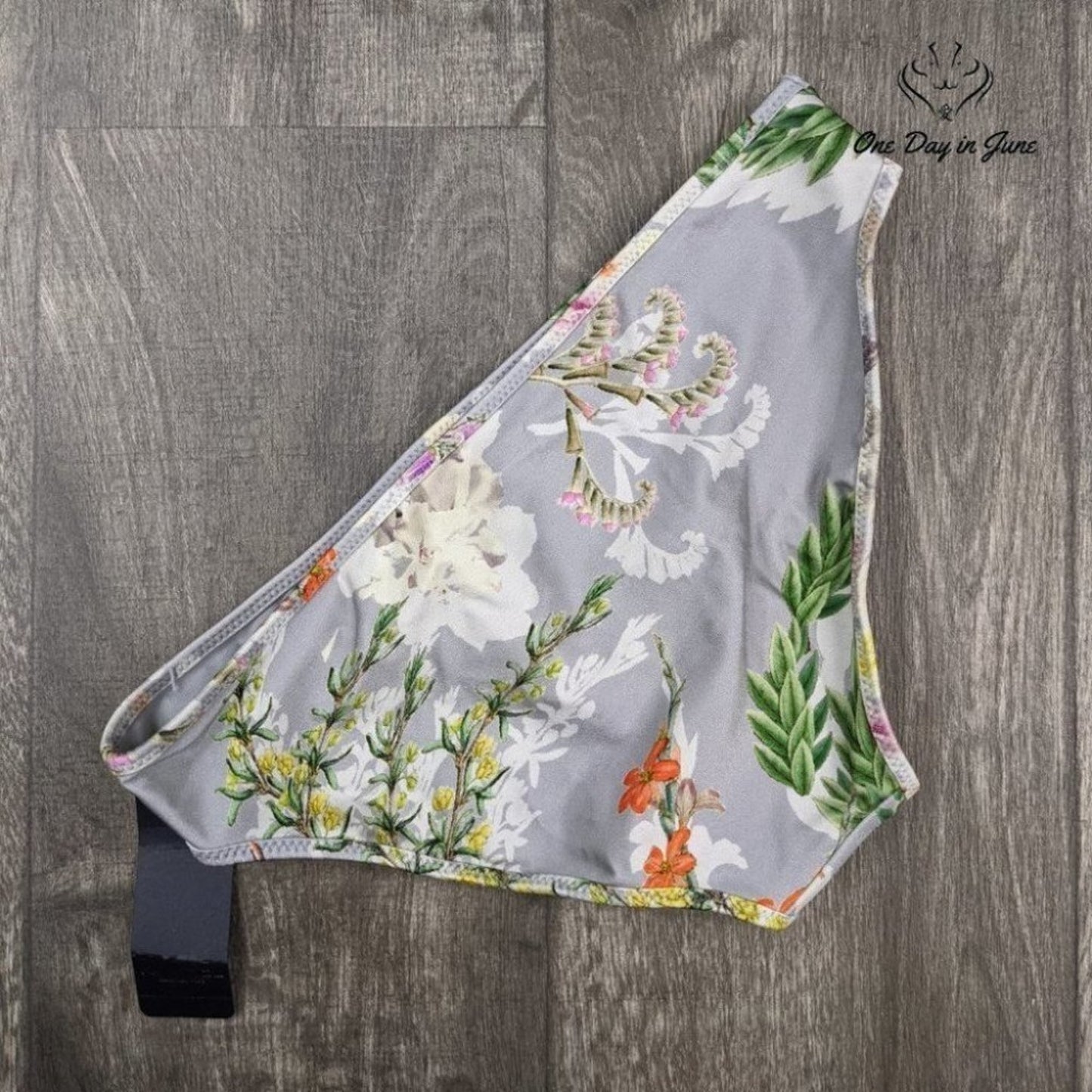 Rachel Roy Floral Moderate Bikini Bottoms Size L
