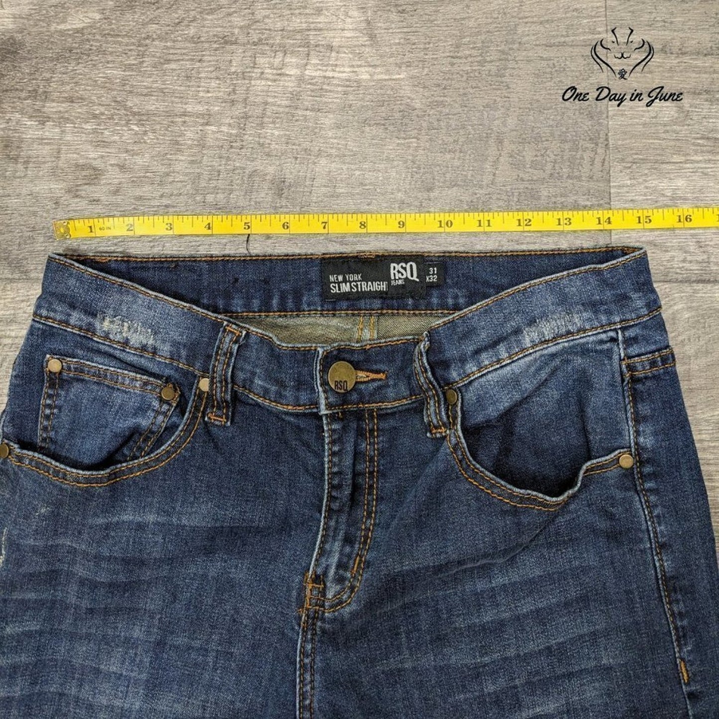 RSQ Jeans New York Slim Straight Jeans Size 31X32