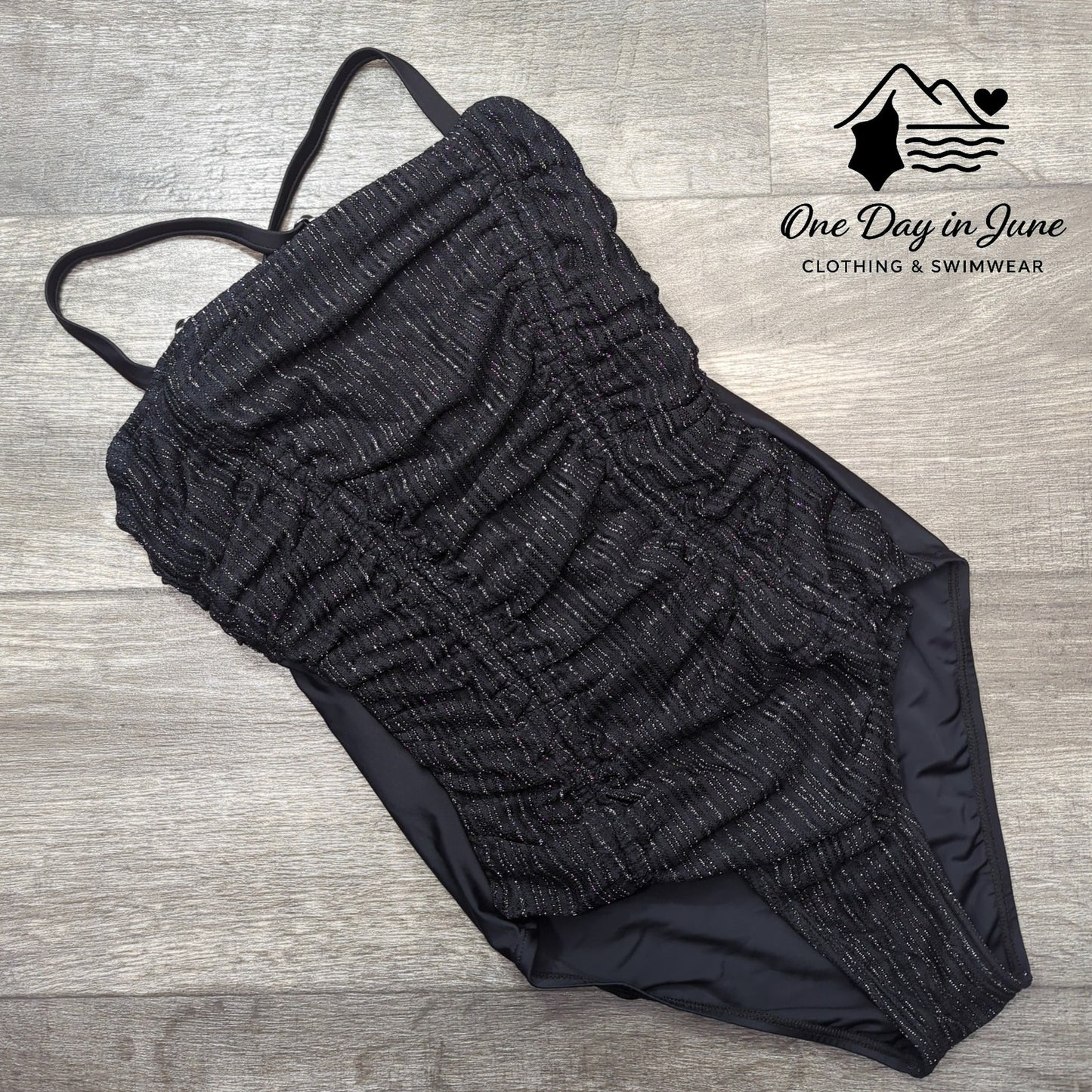 Cupshe Ruched Front One Piece Swimsuit Size S