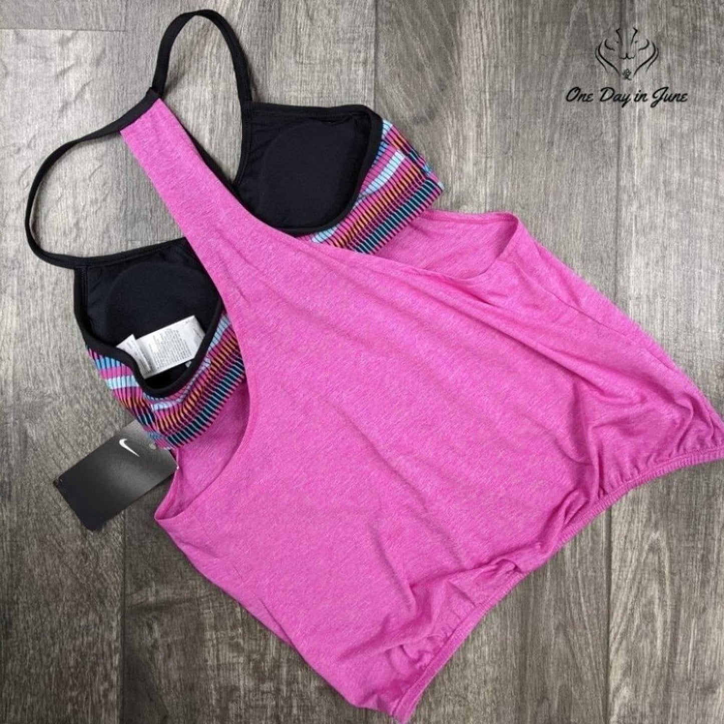Nike Double Up Tankini Top Size S